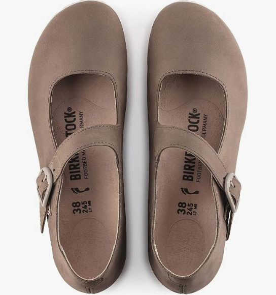 Birkenstock Tracy Nubuck Leather Gray Taupe Regular