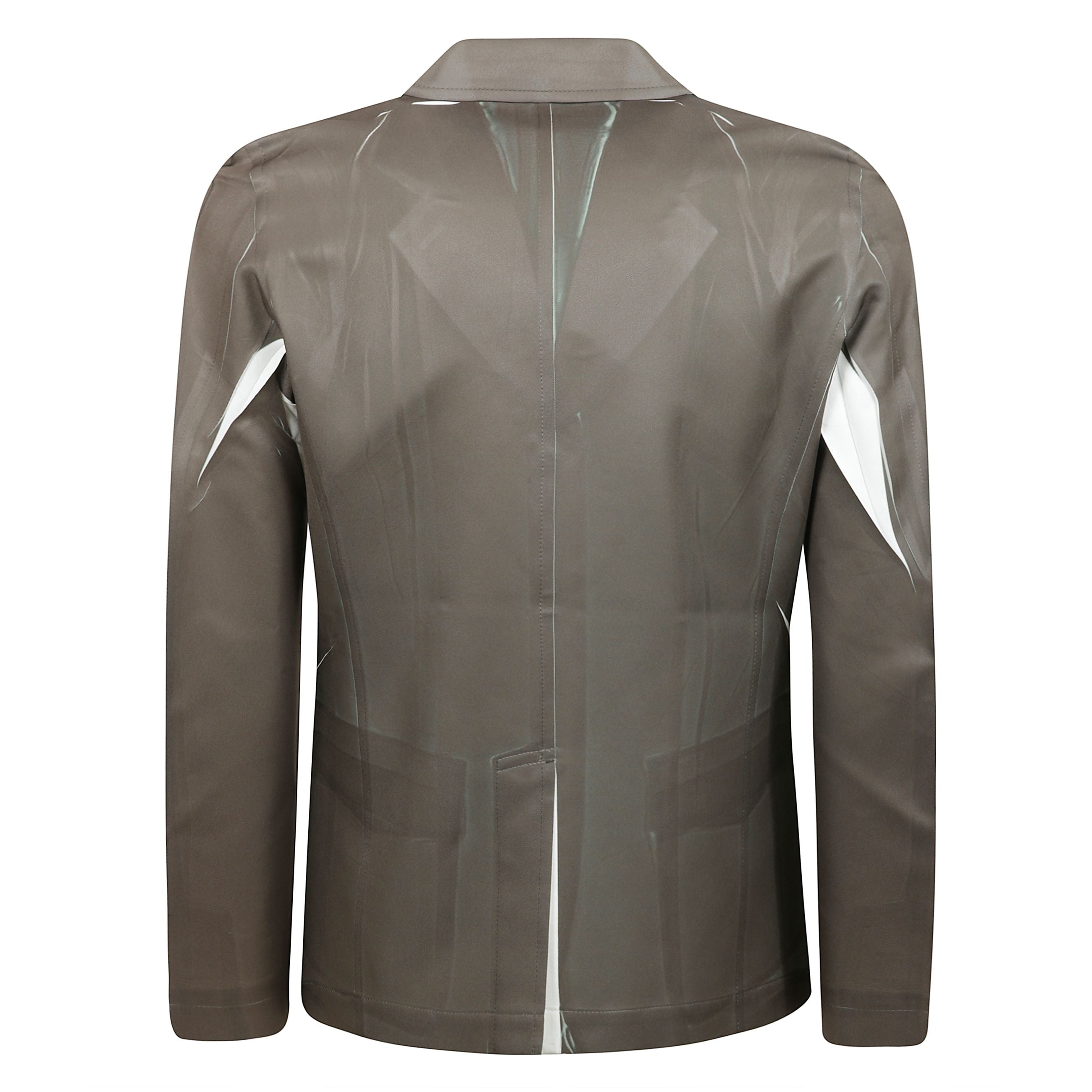 Blazer in poliestere verde a maniche lunghe con polsini Ã¨ caratterizzato da una linea slim fit e si distingue per il suo revers stretto e la chiusura frontale a tre bottoni, che conferiscono al capo un'eleganza essenziale.