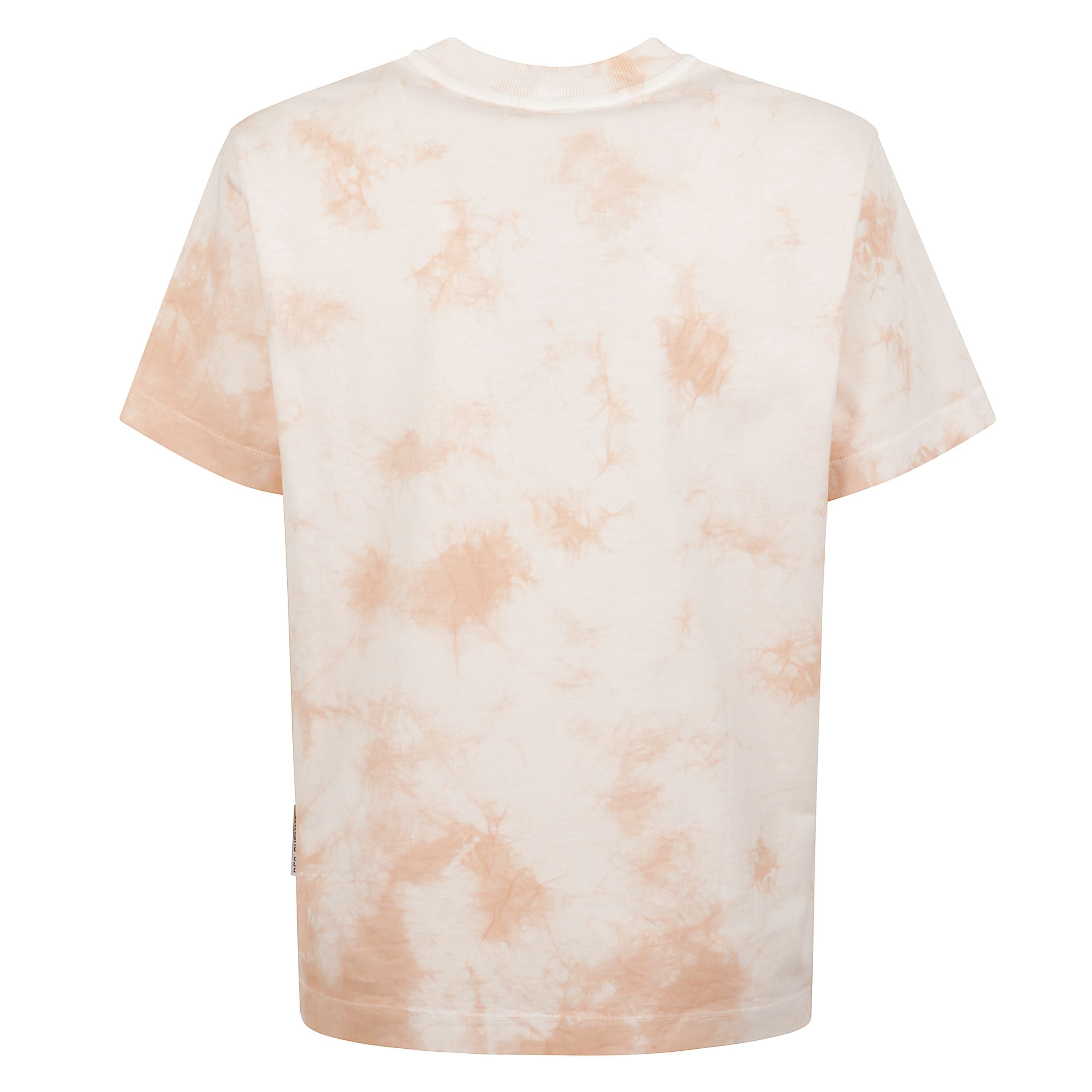 T-shirt tie dye in cotone con decorazione gioielli