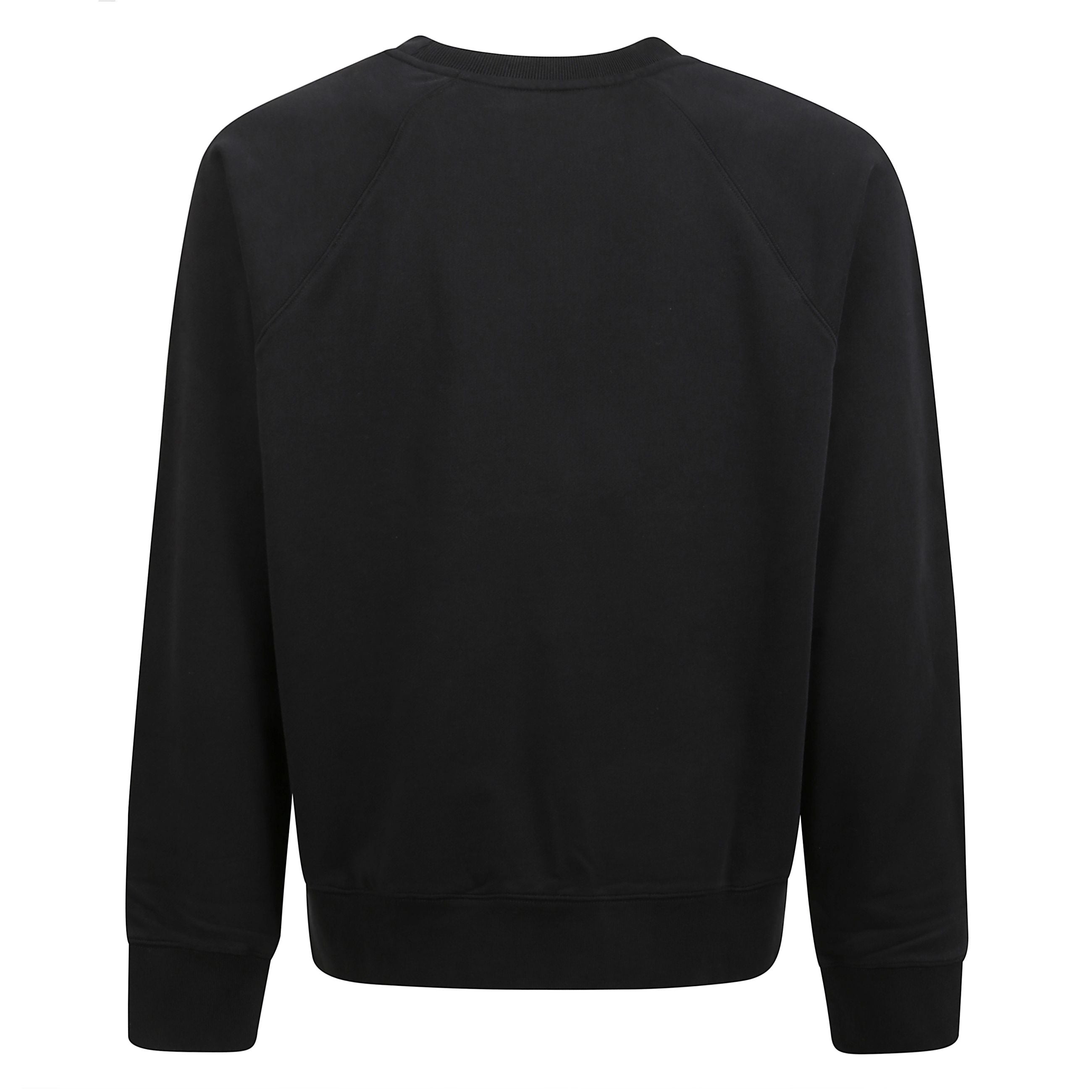 Felpa oversize a girocollo effetto mÃ©lange con logo ricamato maison kitsunÃ©, maniche lunghe, polsini e fondo a costine.