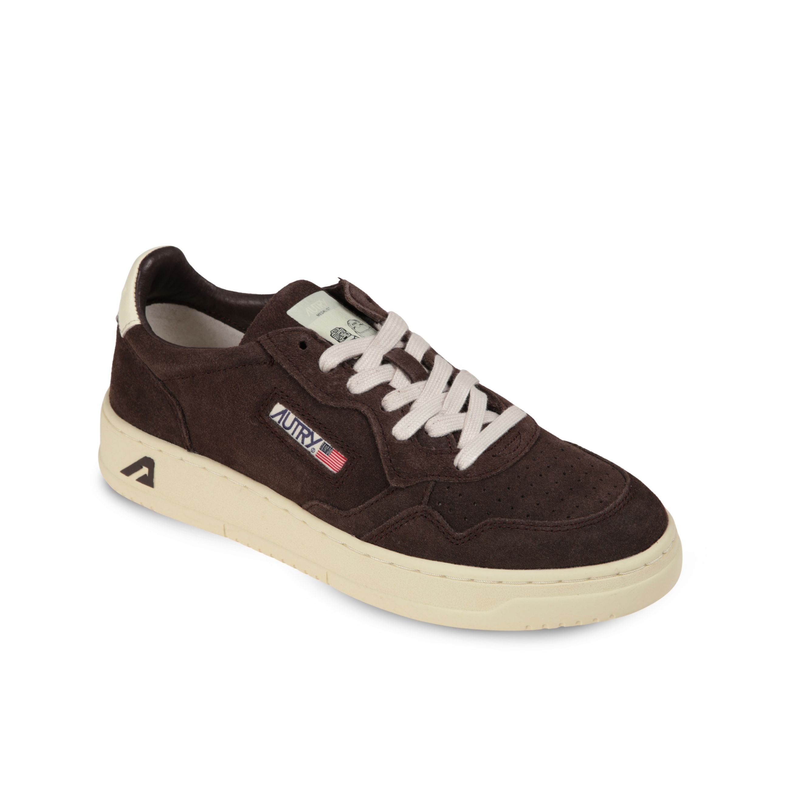 Sneakers autry medalist low. struttura in suede con microfori sul davanti. talloncino in pelle.