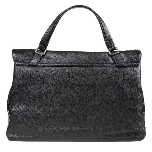 Borsa a mano in pelle con tracolla realizzata in pelle martellata, morbida ma estremamente resistente. la silhouette Ã¨ illuminata dalla doppia chiusura a girello e dalle borchie laterali. lo spazio interno foderato Ã¨ dotato di una pratica tasca. grazie 