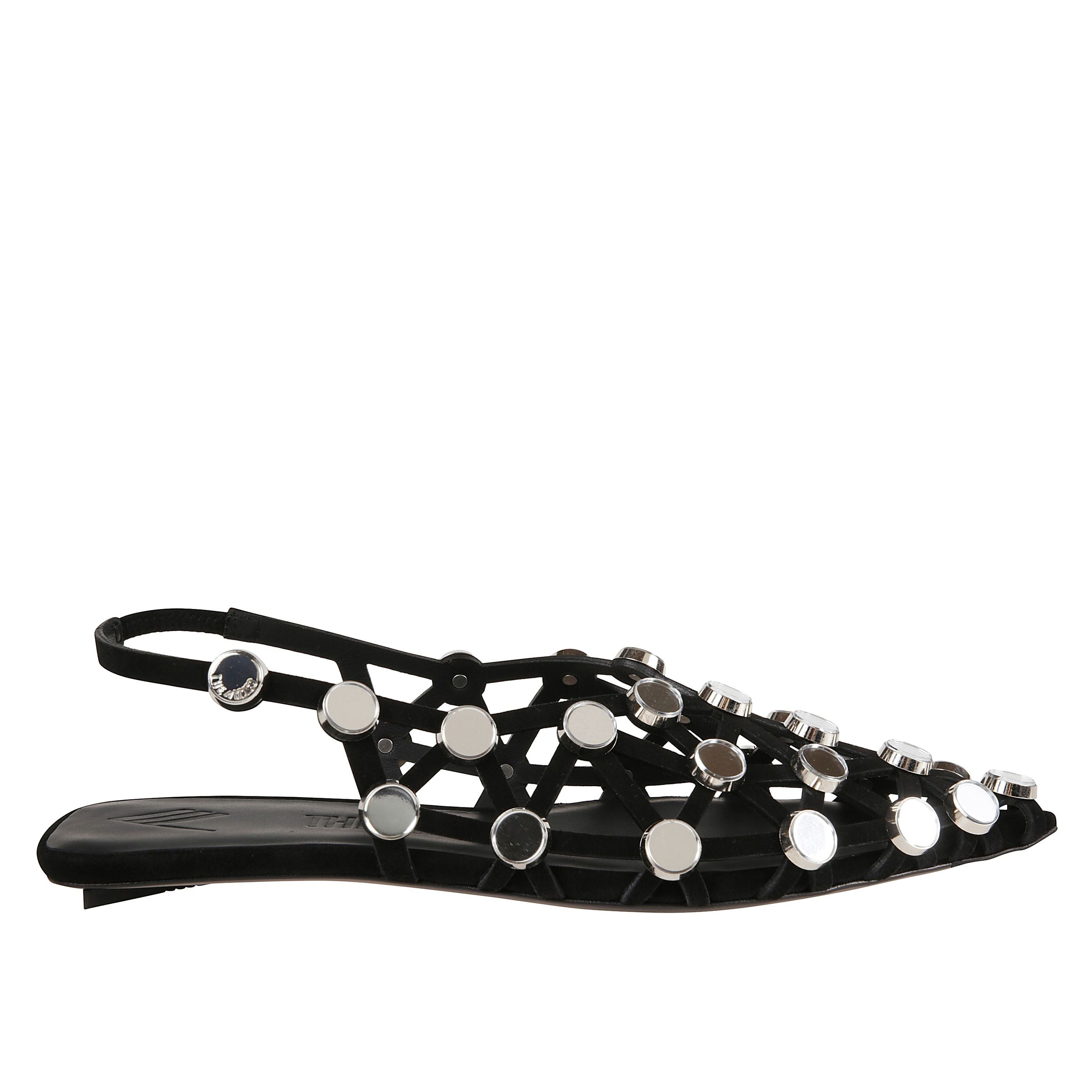 Ballerine grid con cinturino posteriore