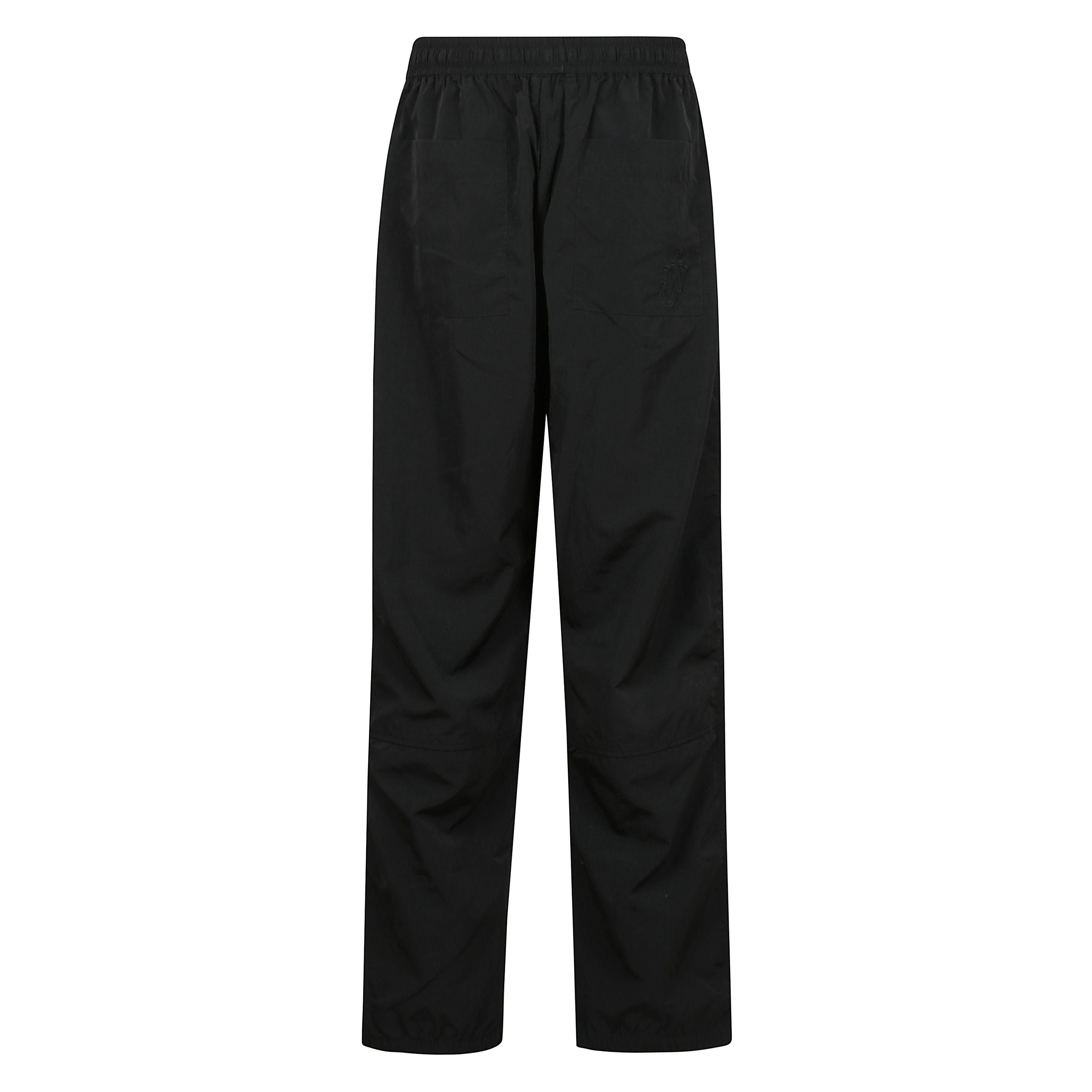 Pantaloni joggers taglio dritto con elastico in vita con coulisse