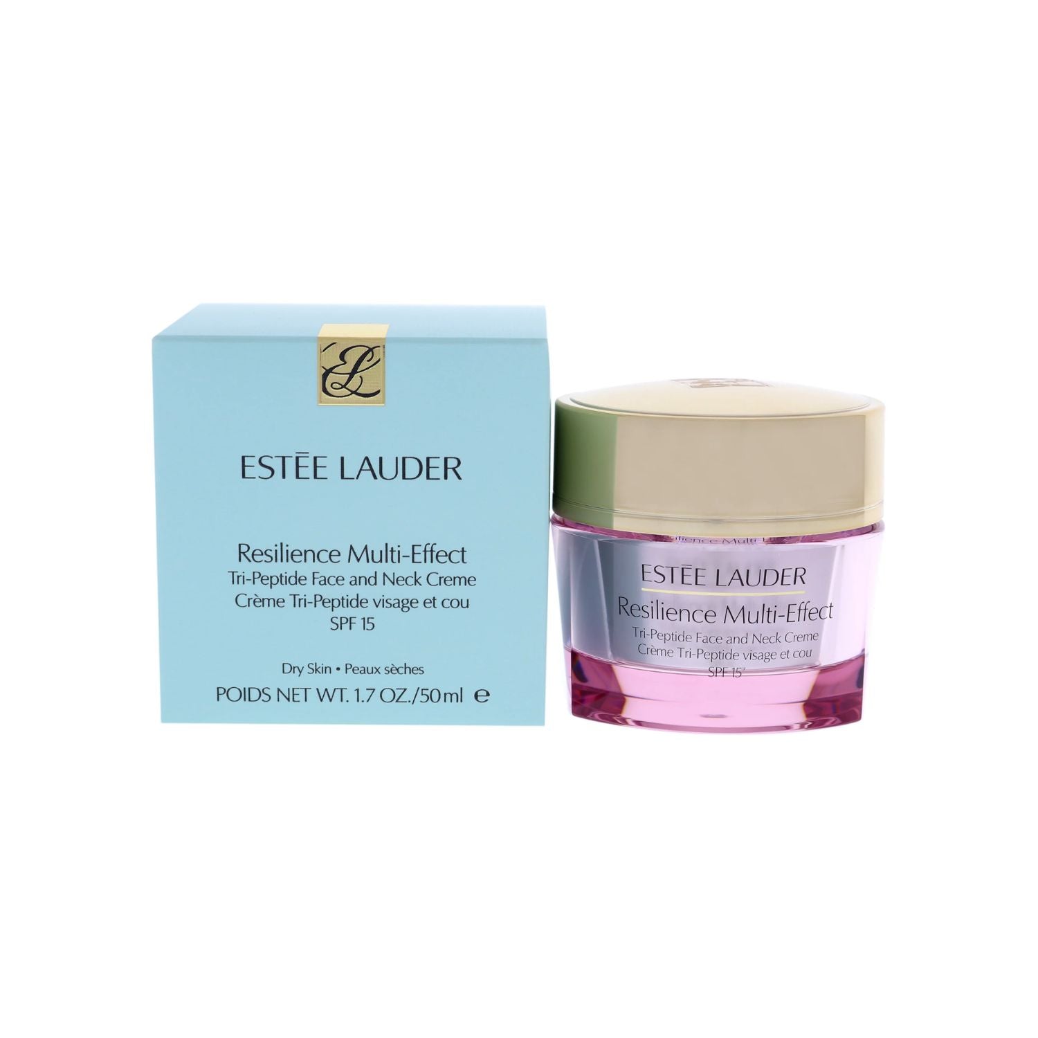 Estee Lauder Resilience Multi-Effect Tri-Peptide Face and Neck Creme SPF 15 for Dry Skin 1.7oz/50ml