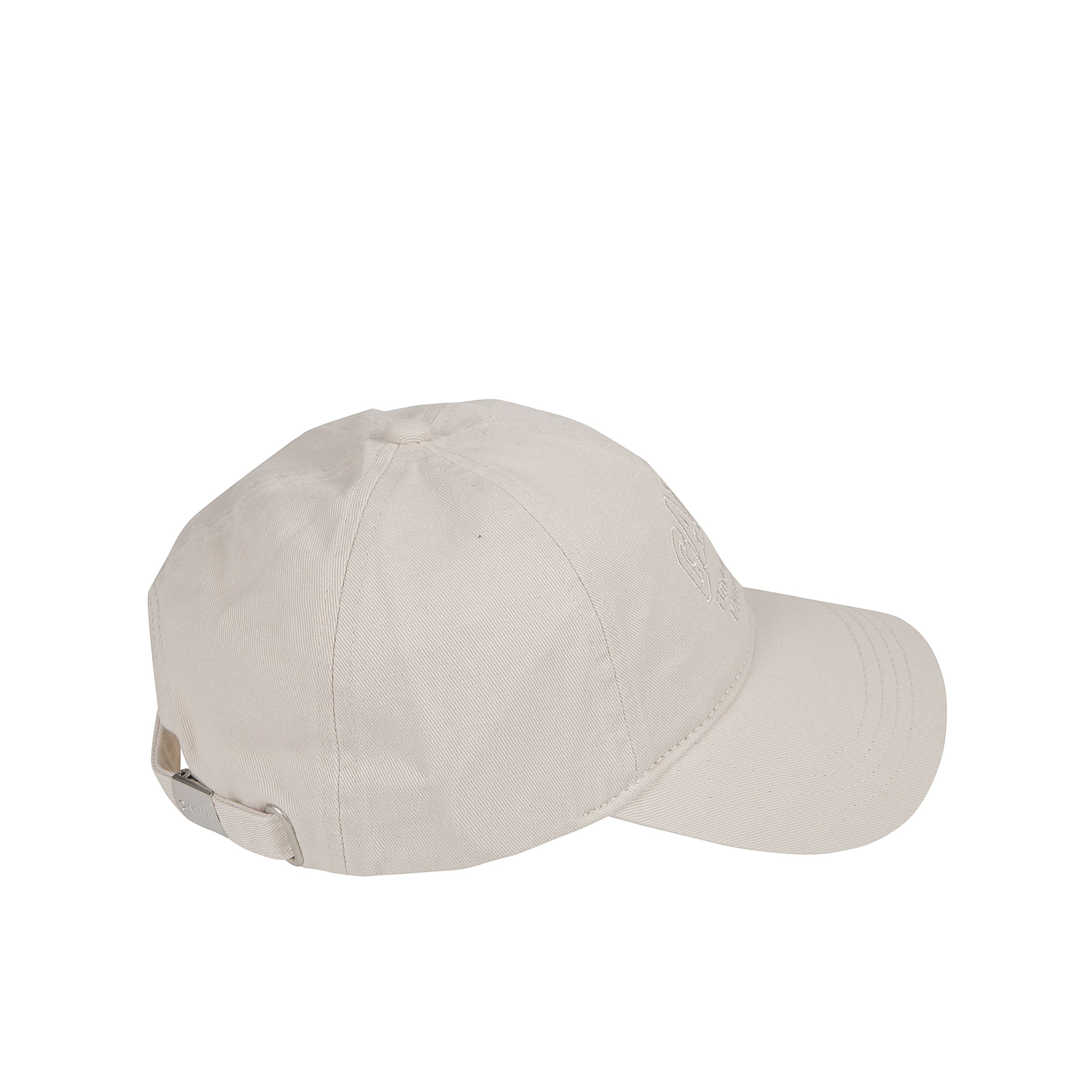 Cappello in cotone con logo ricamato