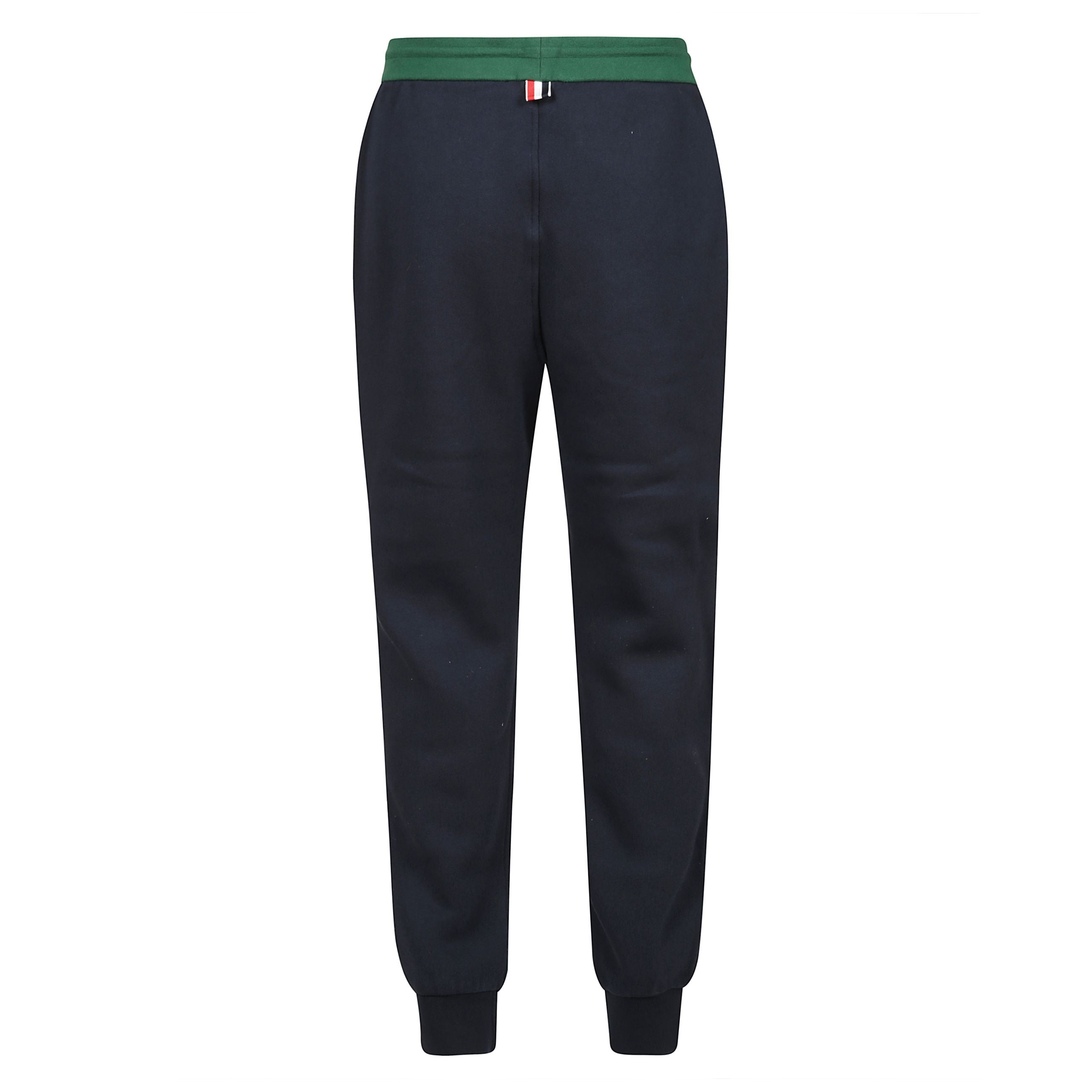 Pantaloni sportivi con elastico e coulisse, logo a contrasto