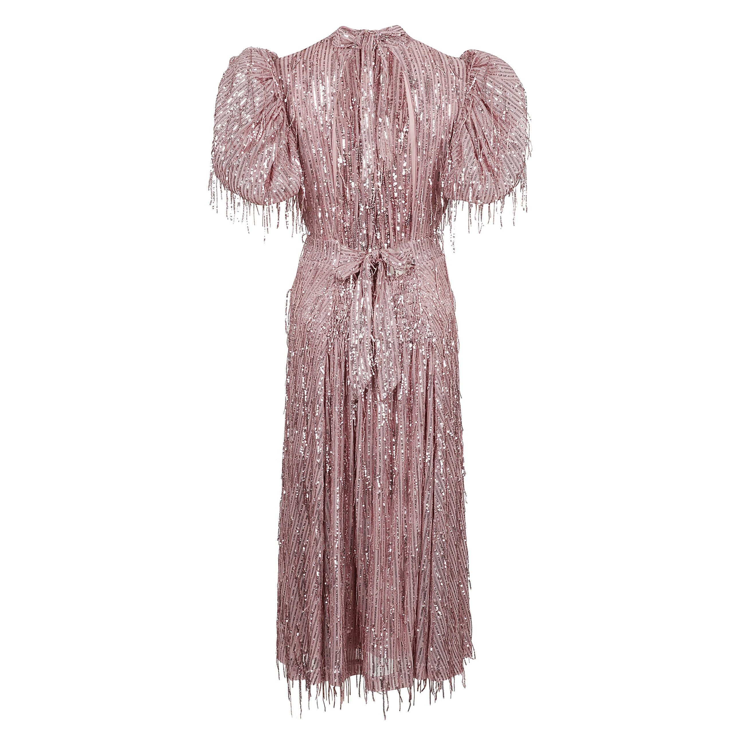 Abito lungo con paillettes