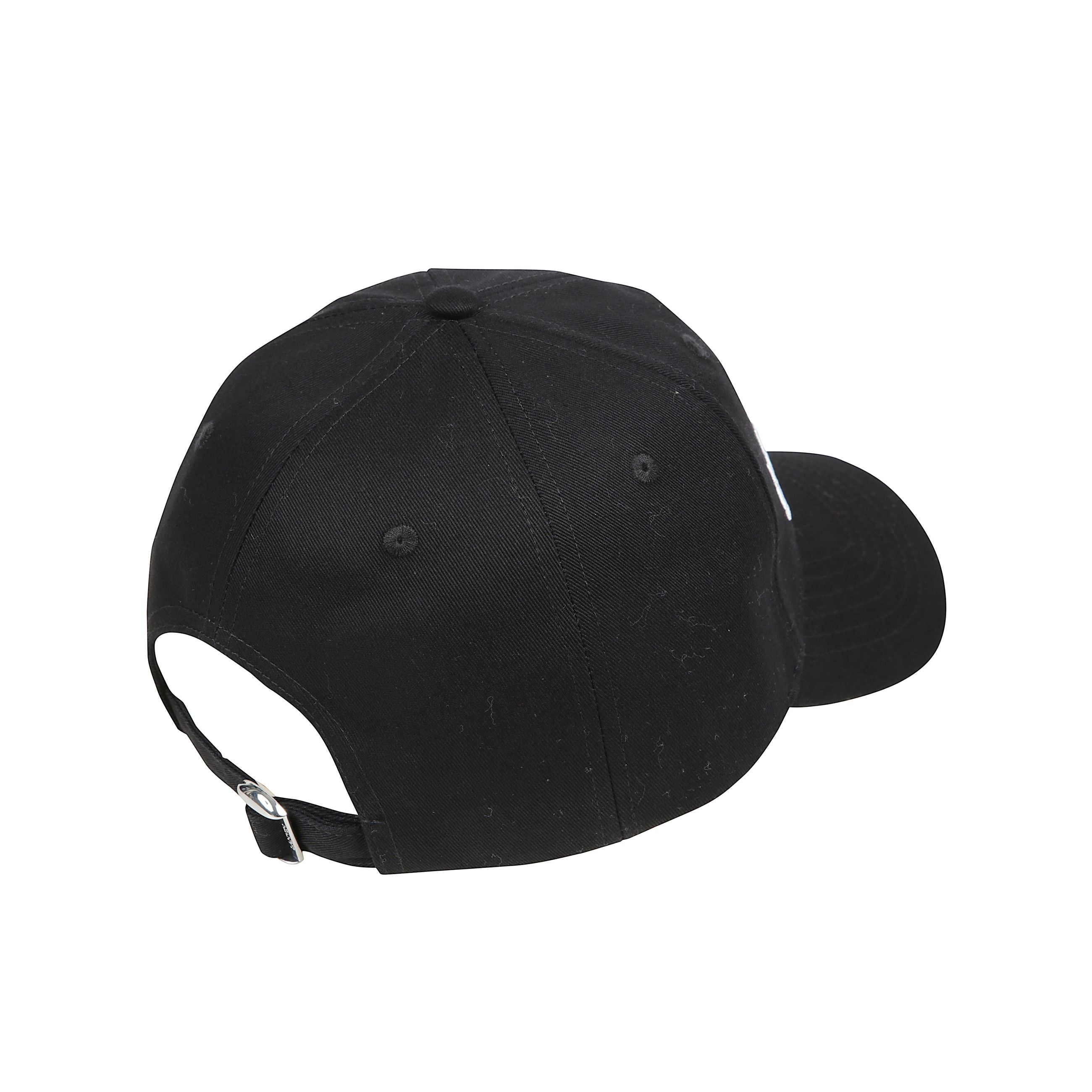 Berretto di cotone con logo ricamato sul davanti