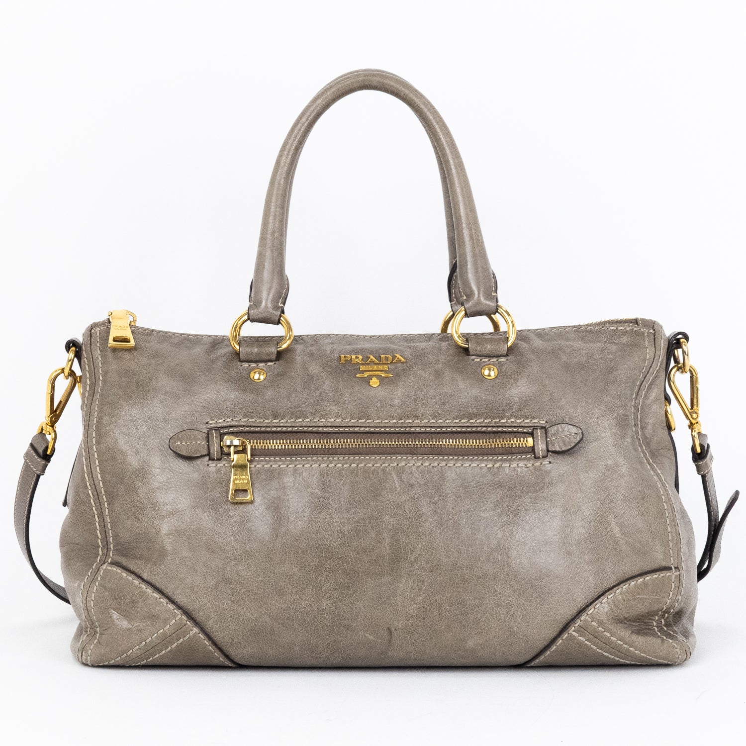 Front Zip Pocket Convertible Tote 