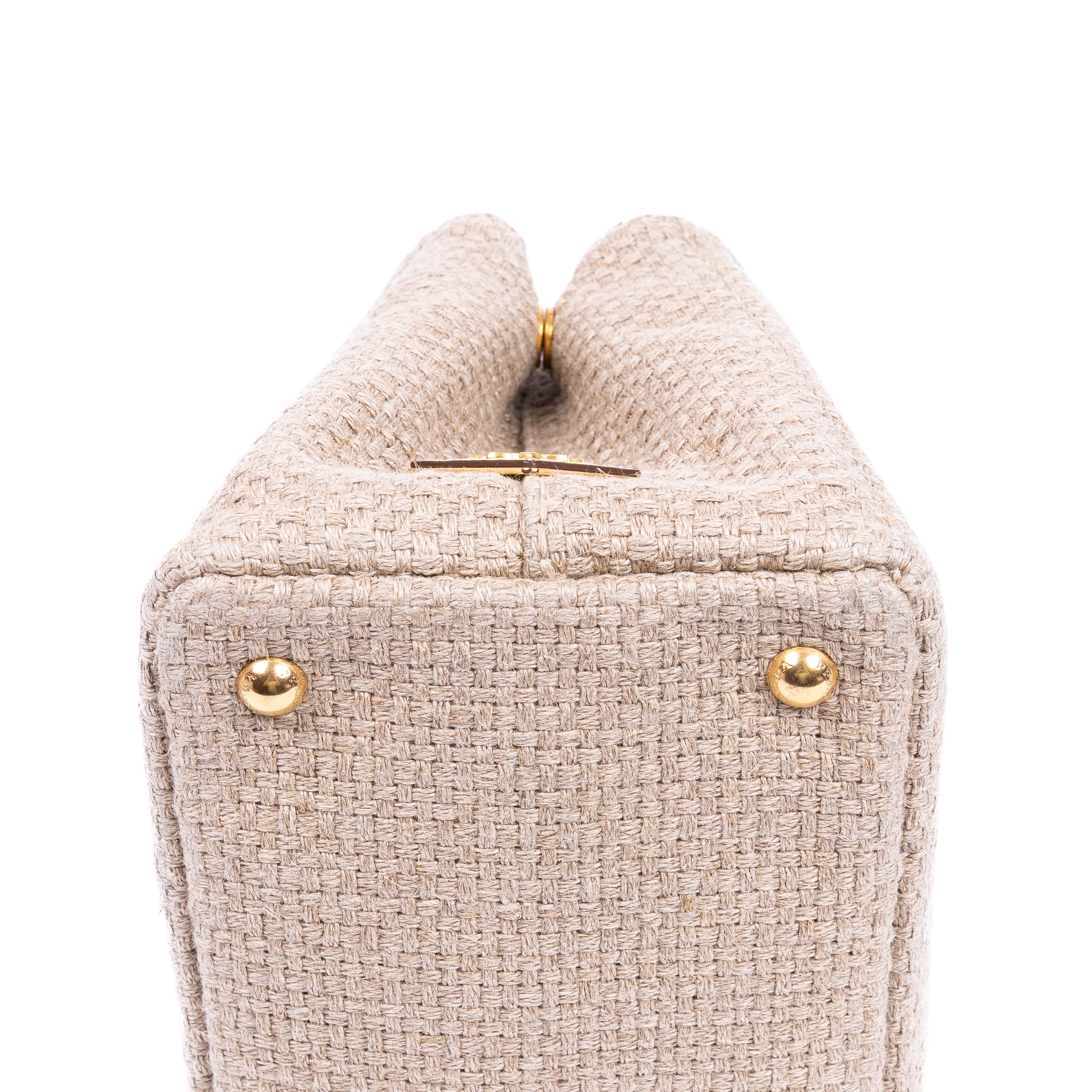 Straw Linen Canapa Tote 