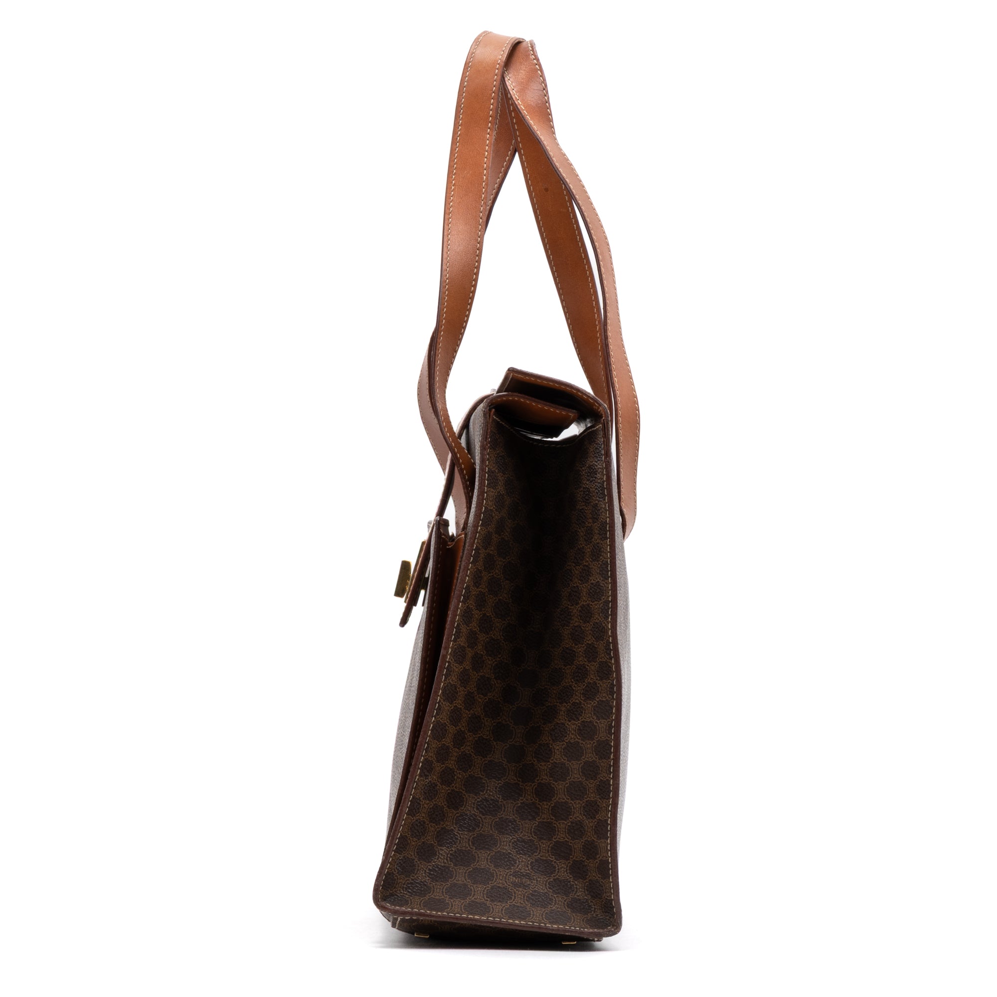 Vintage Front Pocket Shopping Tote 