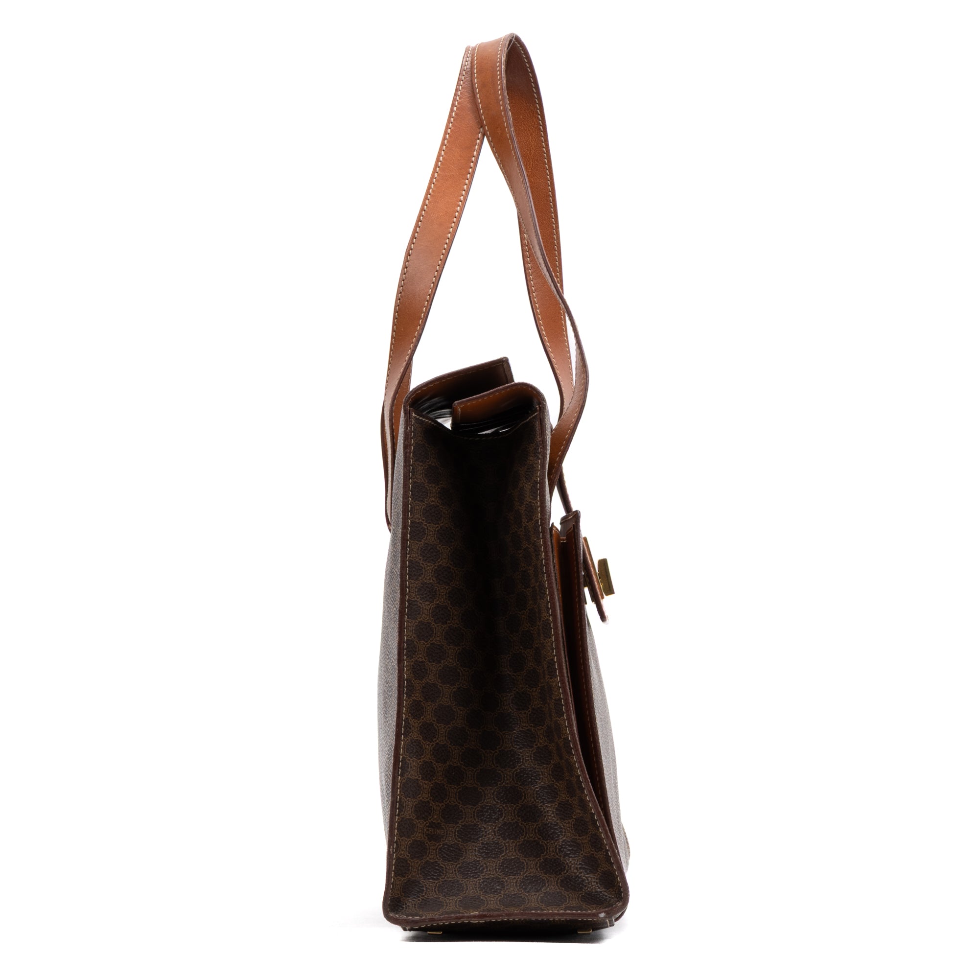 Vintage Front Pocket Shopping Tote 