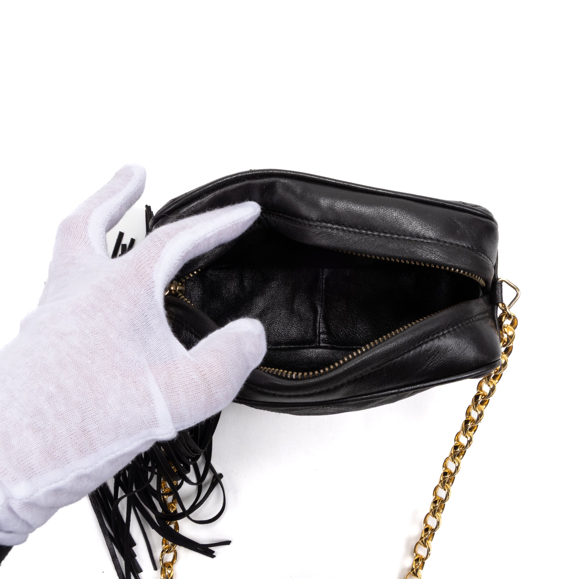 Vintage Front Pocket Tassel Camera Bag 