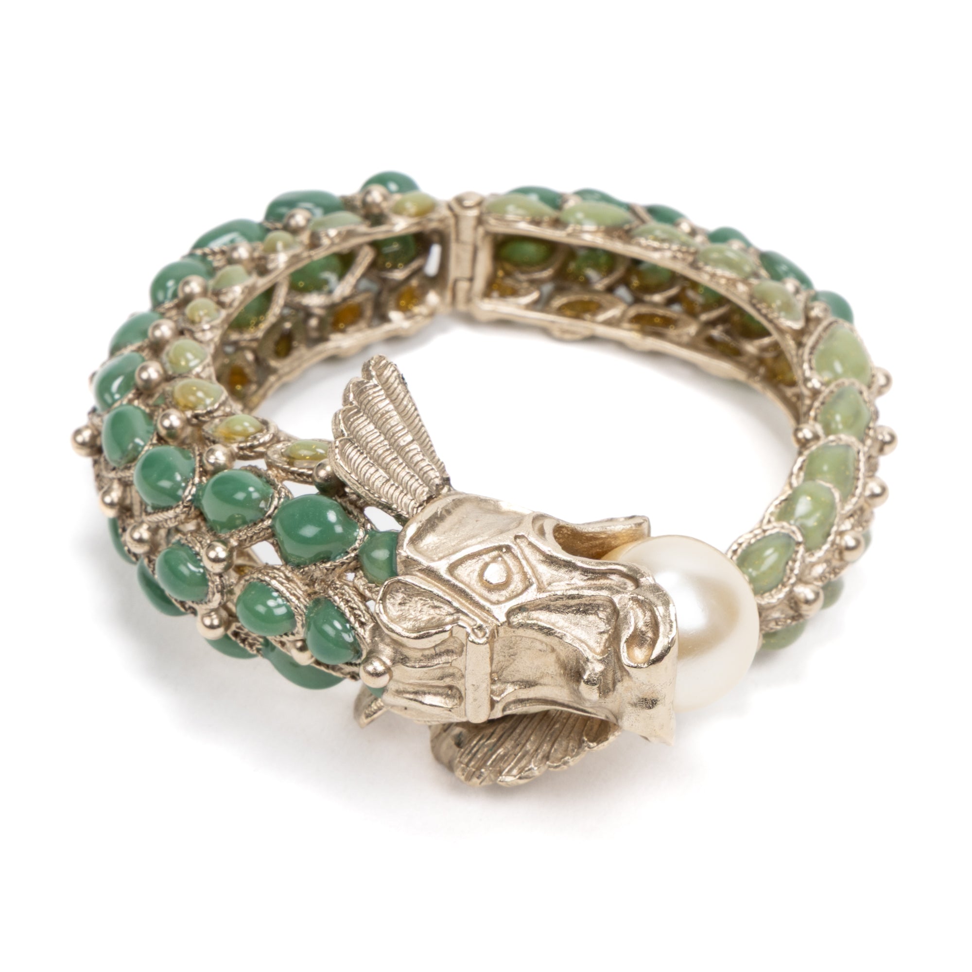 Rare 2010 Paris-Shanghai Métiers d'Art Dragon Cuff Bracelet 