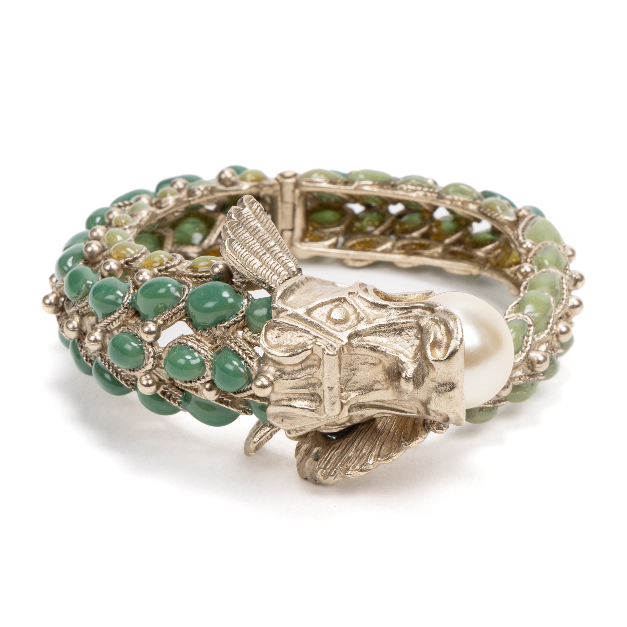 Rare 2010 Paris-Shanghai Métiers d'Art Dragon Cuff Bracelet 
