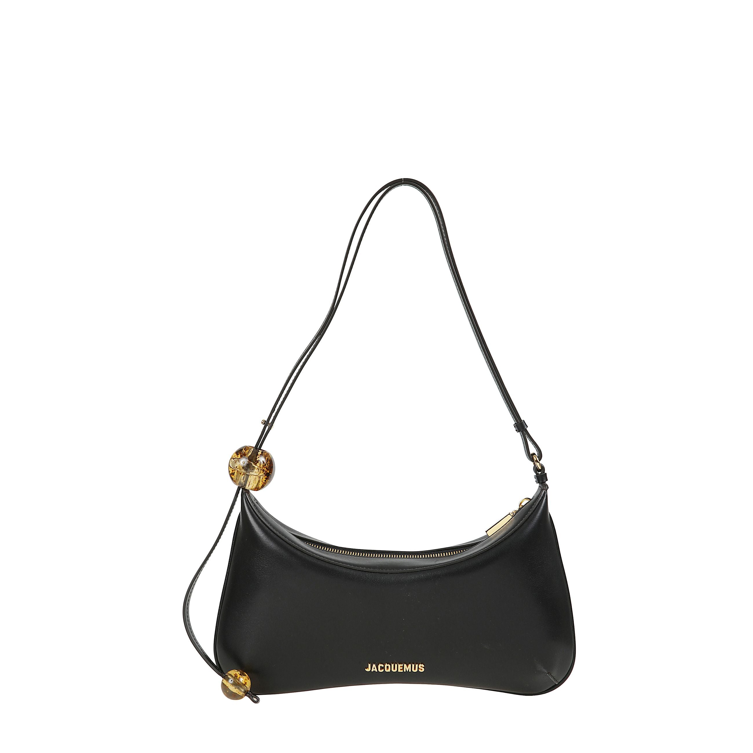 Le grand bisou perle
borsa a spalla strutturata in pelle ultra liscia, tracolla in pelle regolabile con perle grandi in acetato, bordi profilati, tasca interna applicata e logo e finiture in metallo dorato