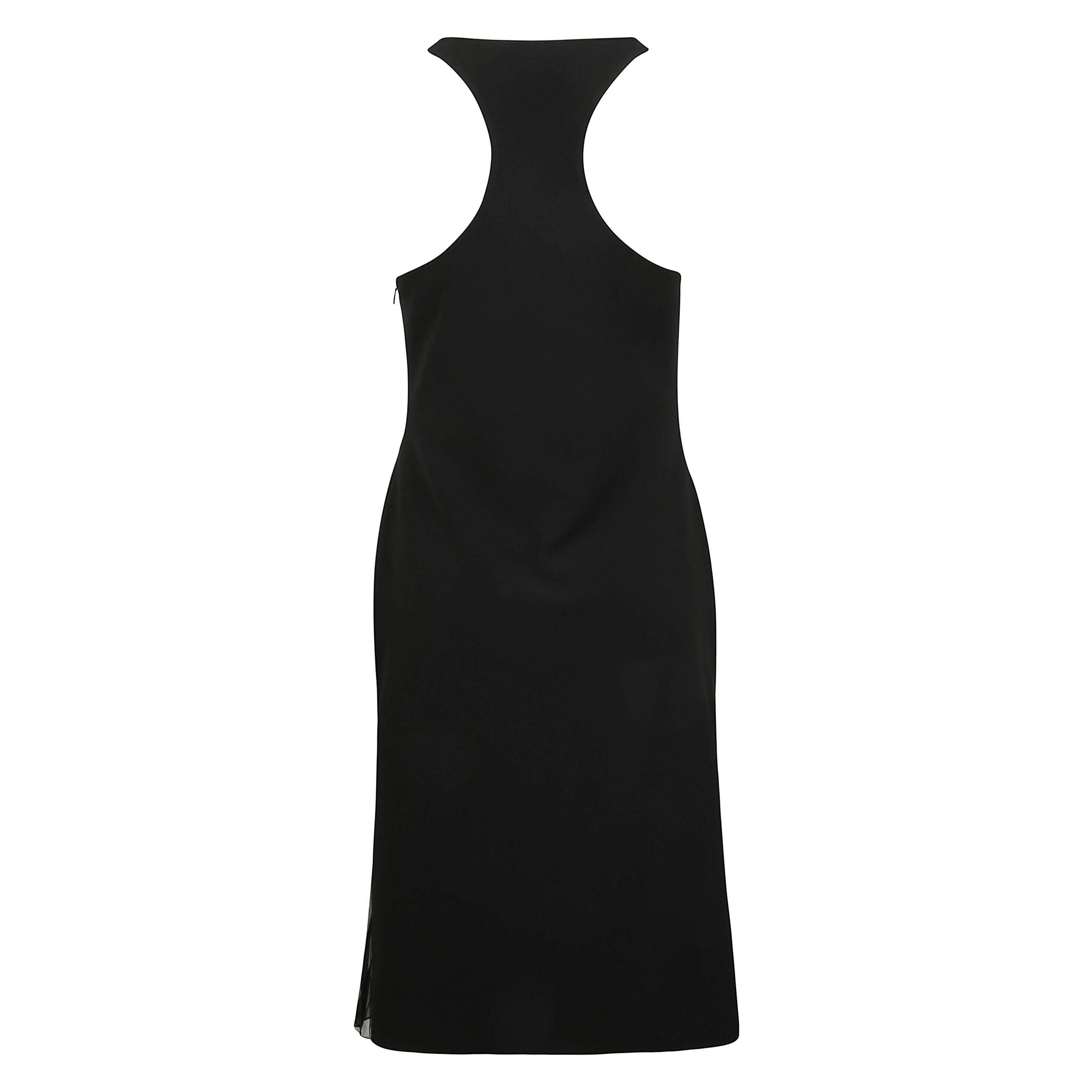 Abito a-line infinity pleats in crepe, con shorts integrato.