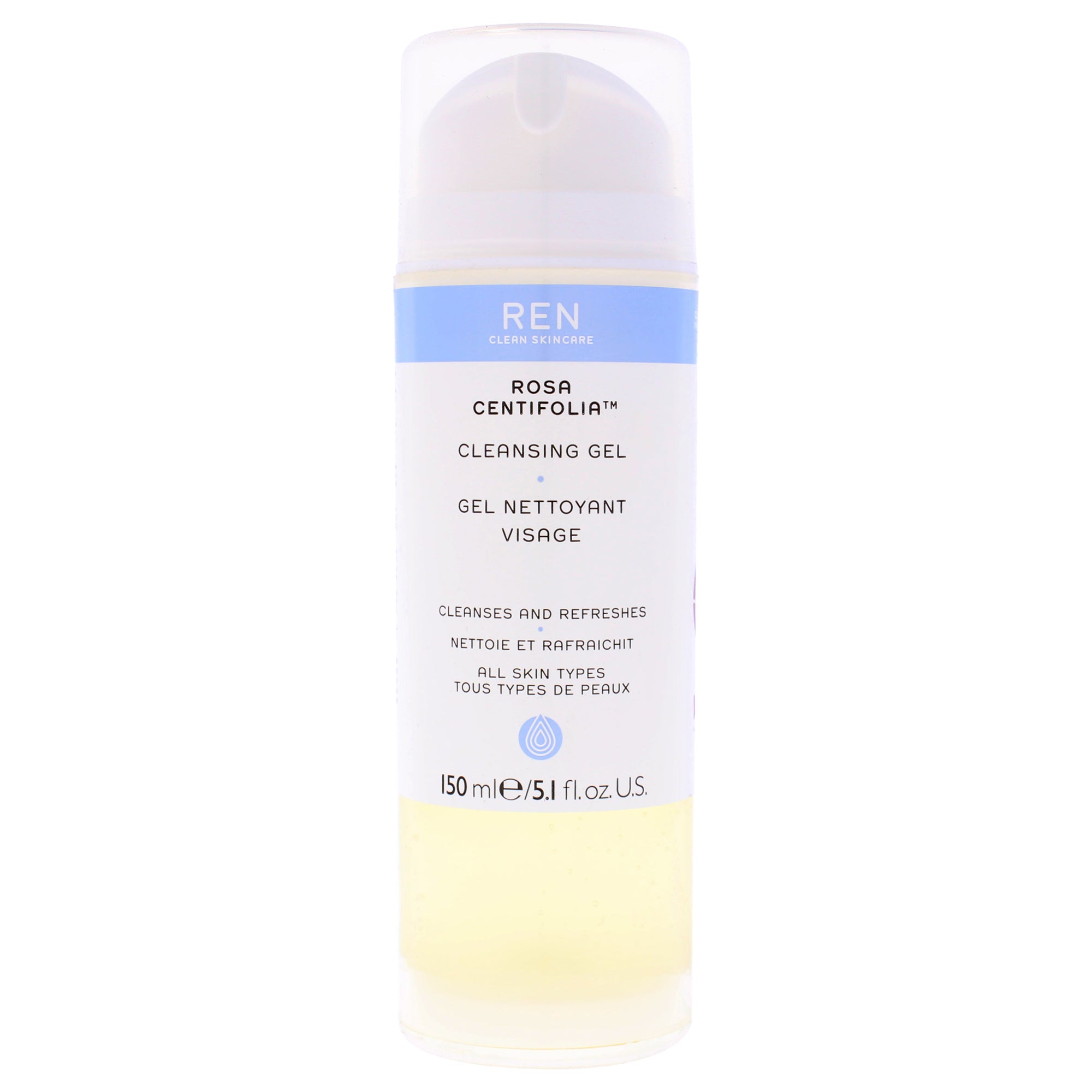 Rosa Centifolia Cleansing Gel by REN for Unisex - 5.1 oz Cleanser