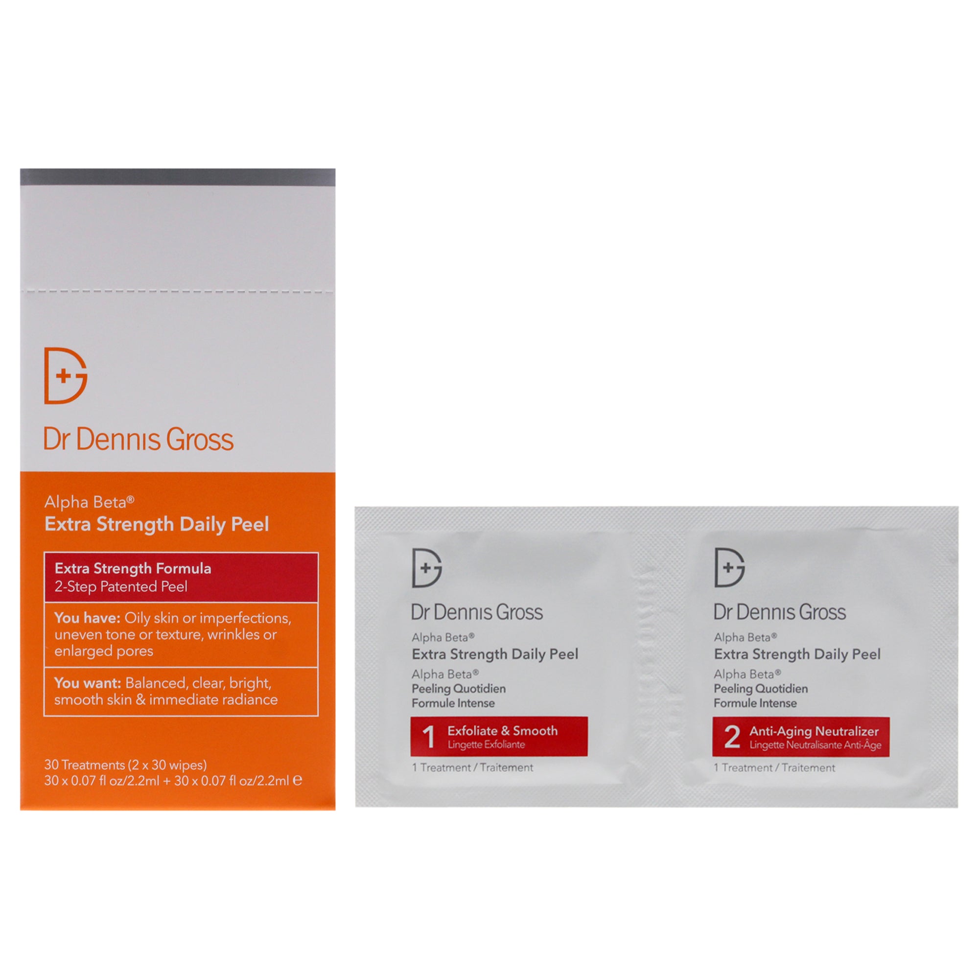 Alpha Beta Peel Extra Strength Formula by Dr. Dennis Gross for Unisex - 30 Pc Treatment