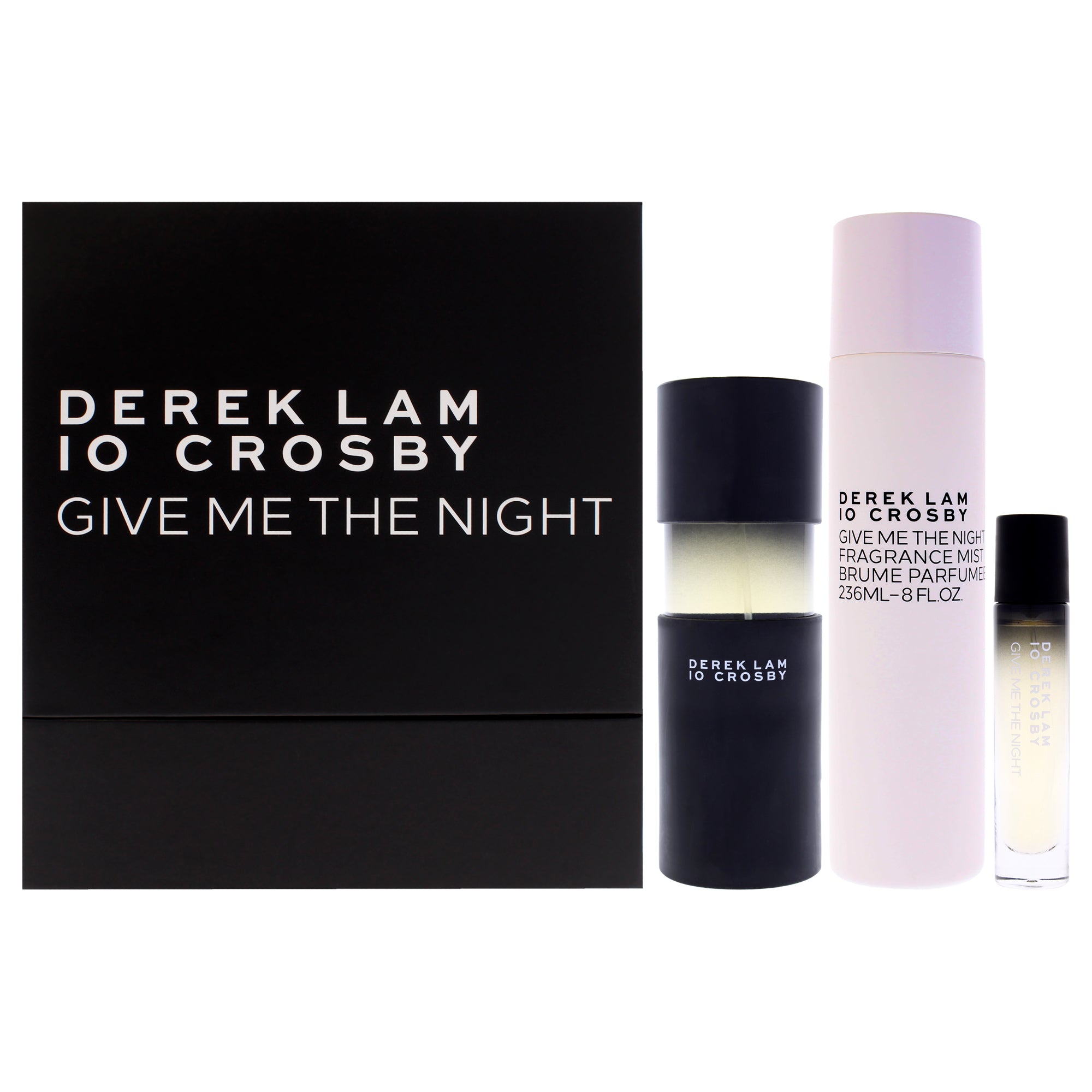 Give Me The Night Spring by Derek Lam for Women - 3 Pc Gift Set 3.4oz EDP Spray, 0.34oz EDP Spray (Mini), 8oz Fragrance Mist