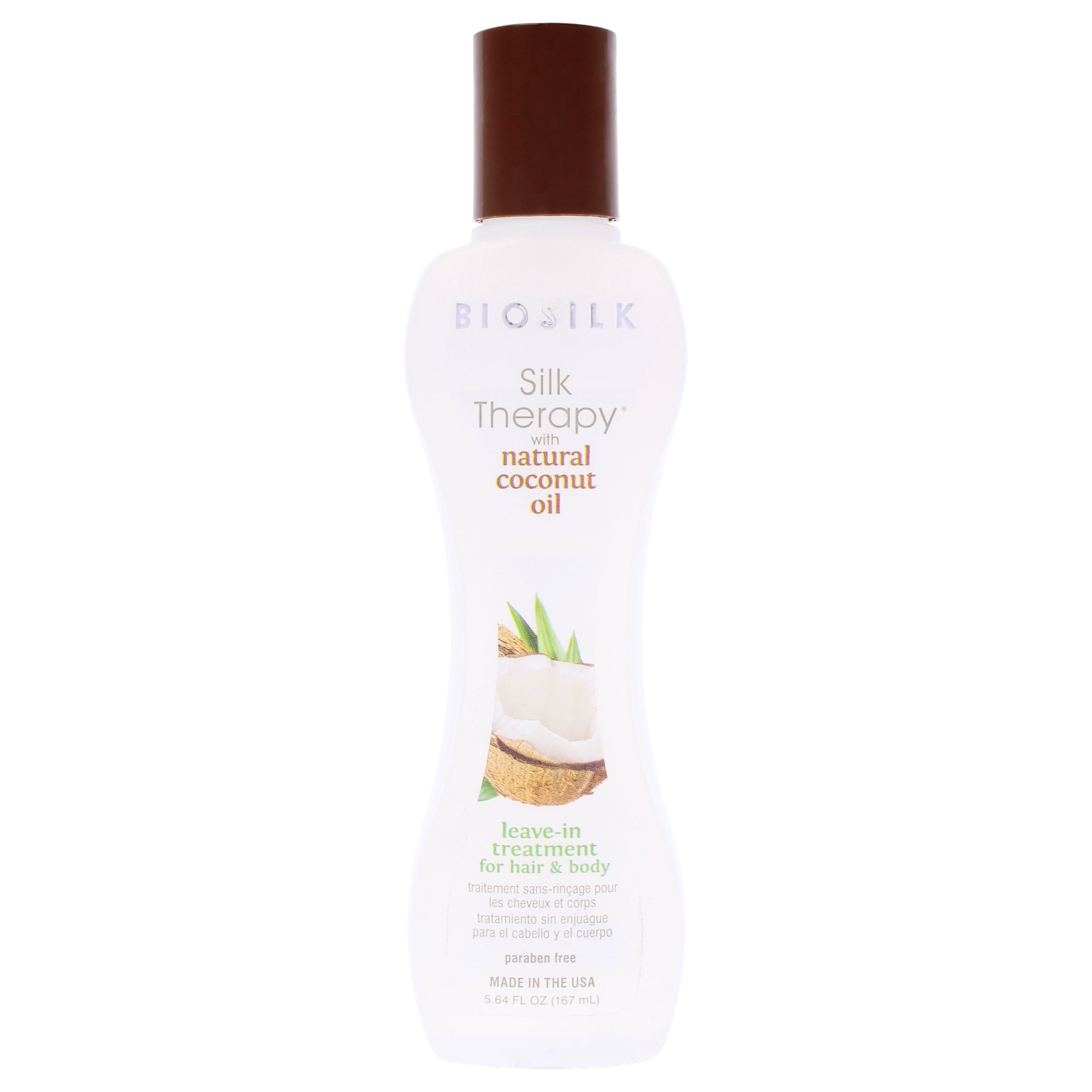 Silk Therapy with Organic Coconut Oil Leave-In Treatment by Biosilk for Unisex - 5.64 oz Treatment