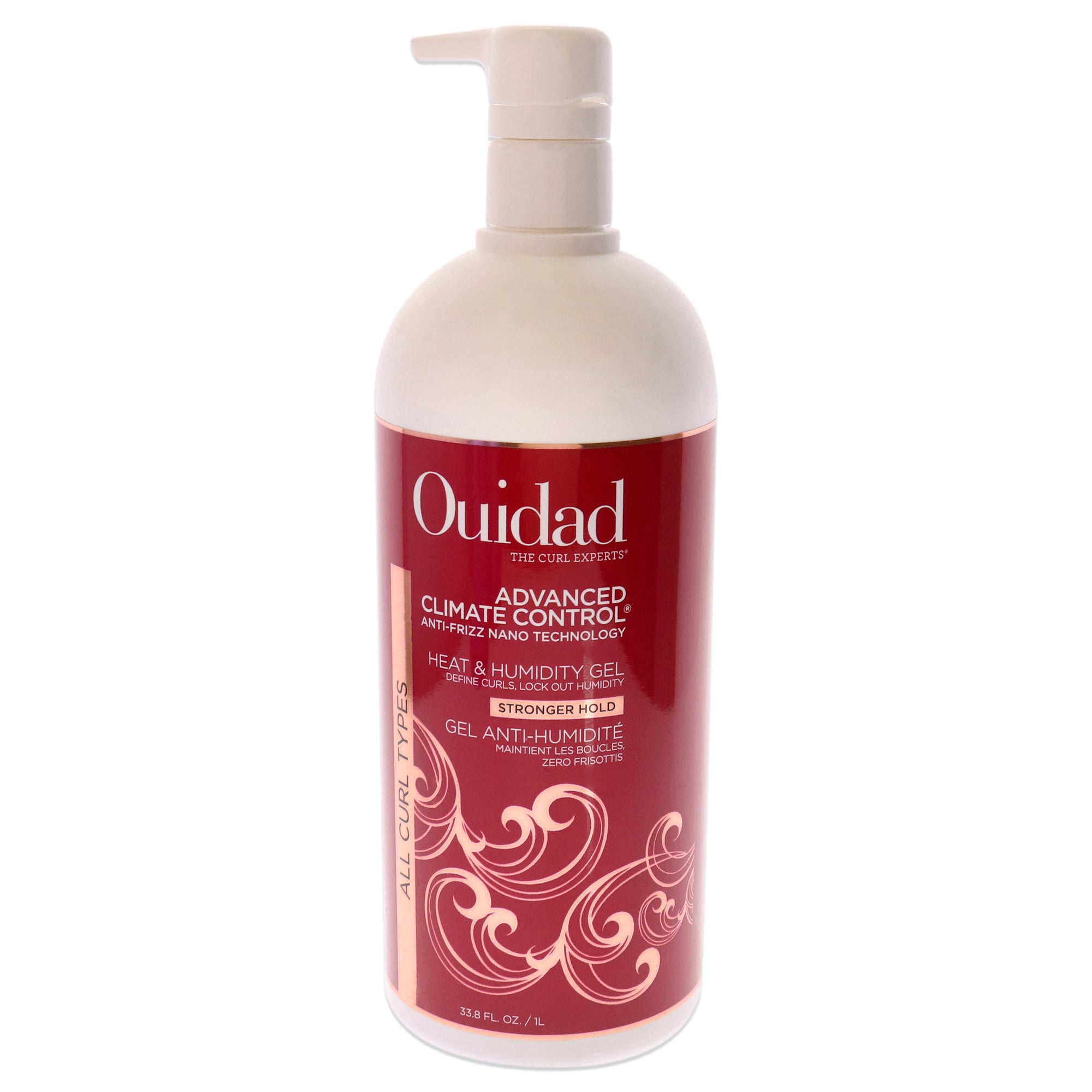Advanced Climate Control Heat and Humidity Gel - Strong Hold by Ouidad for Unisex - 33.8 Gel