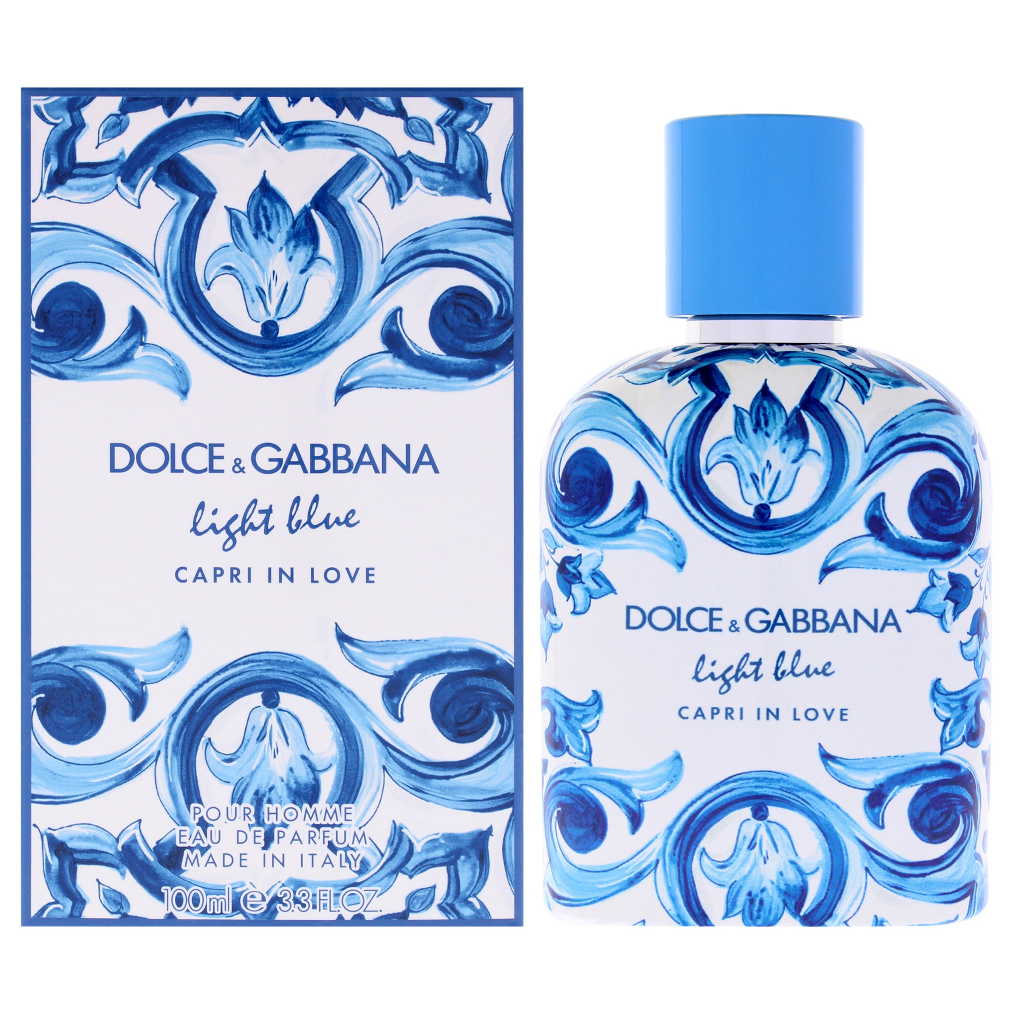 Light Blue Capri In Love by Dolce and Gabbana for Men - 3.3 oz EDP Spray