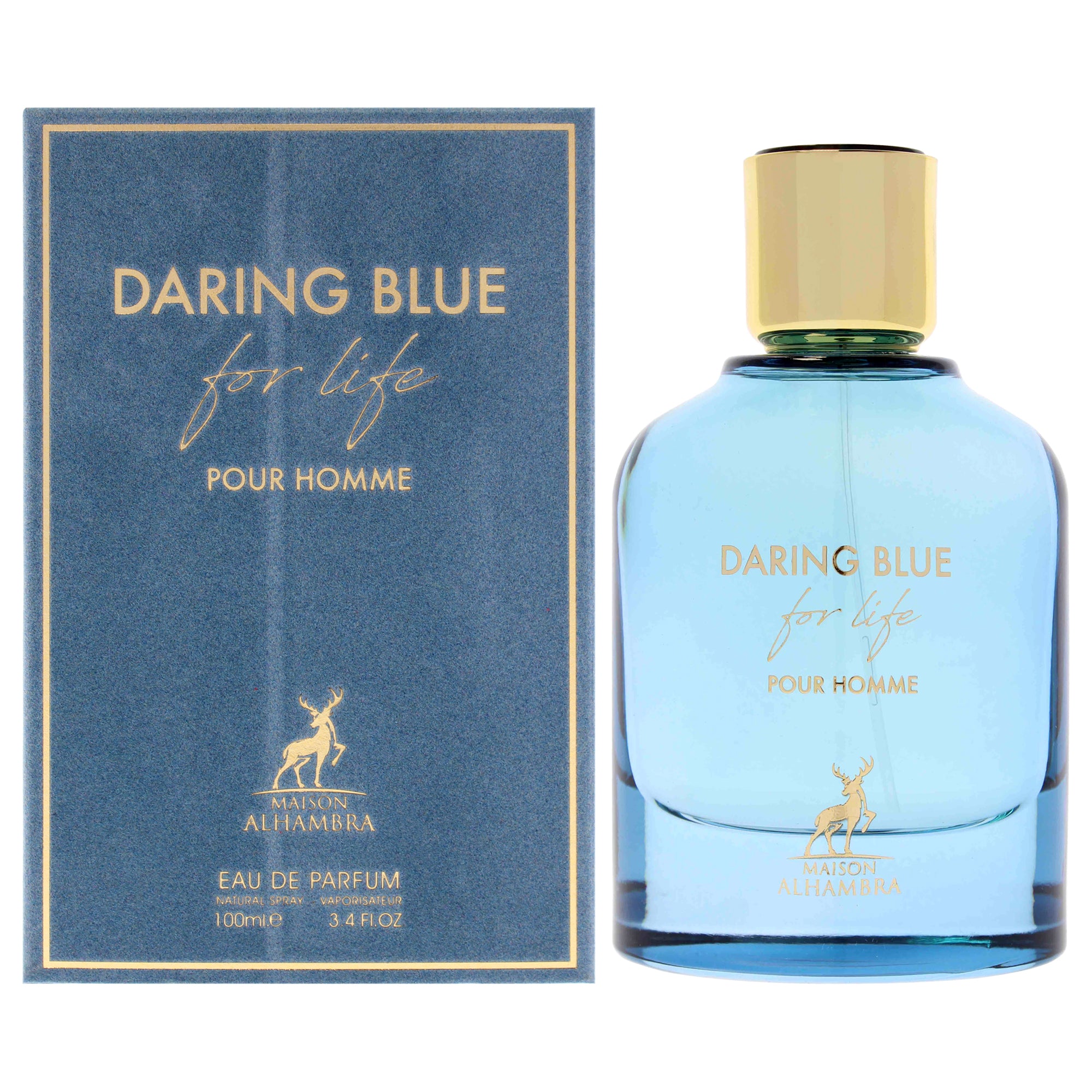 Daring Blue For Life by Maison Alhambra for Men - 3.4 EDP Spray