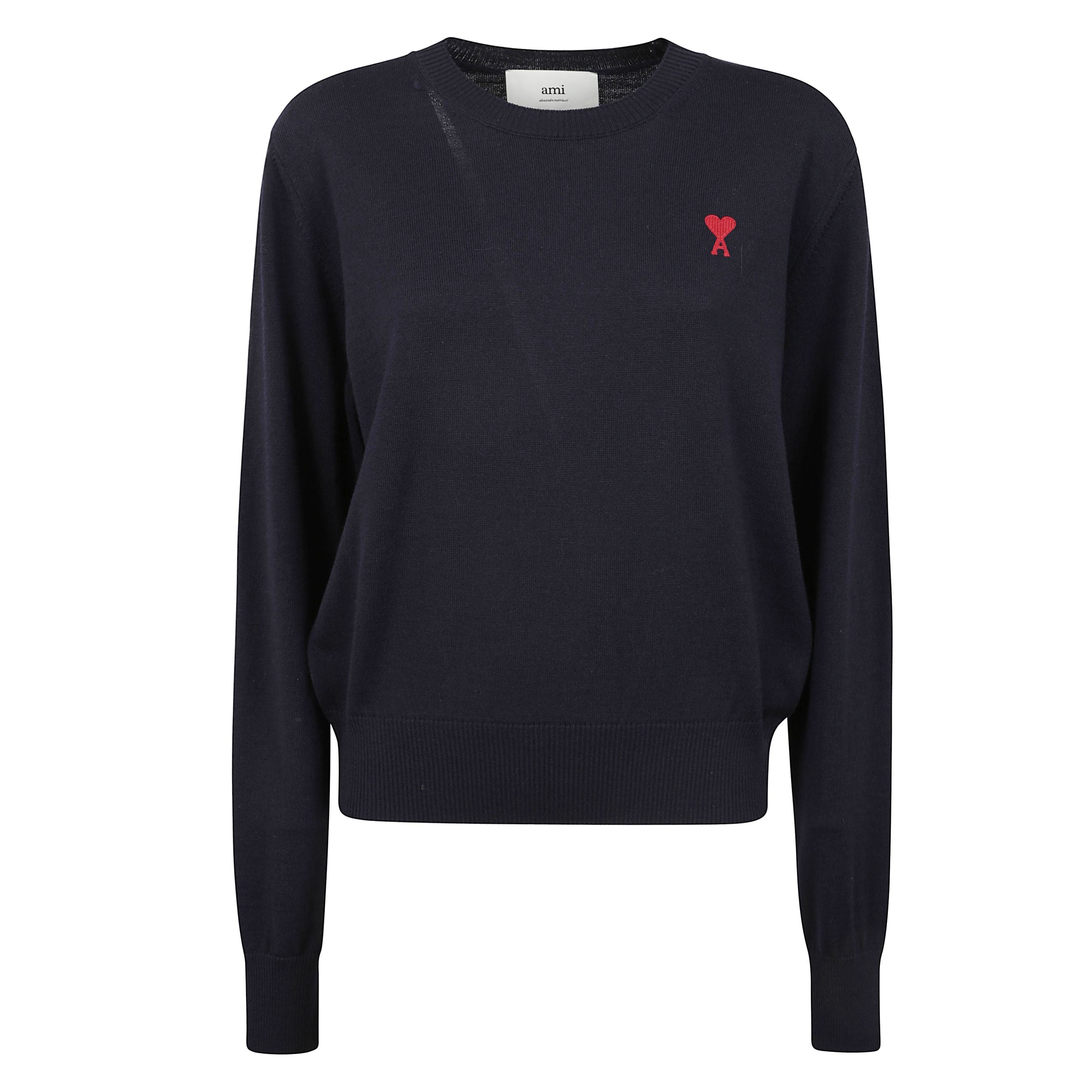 Maglione girocollo ami de coeur in lana