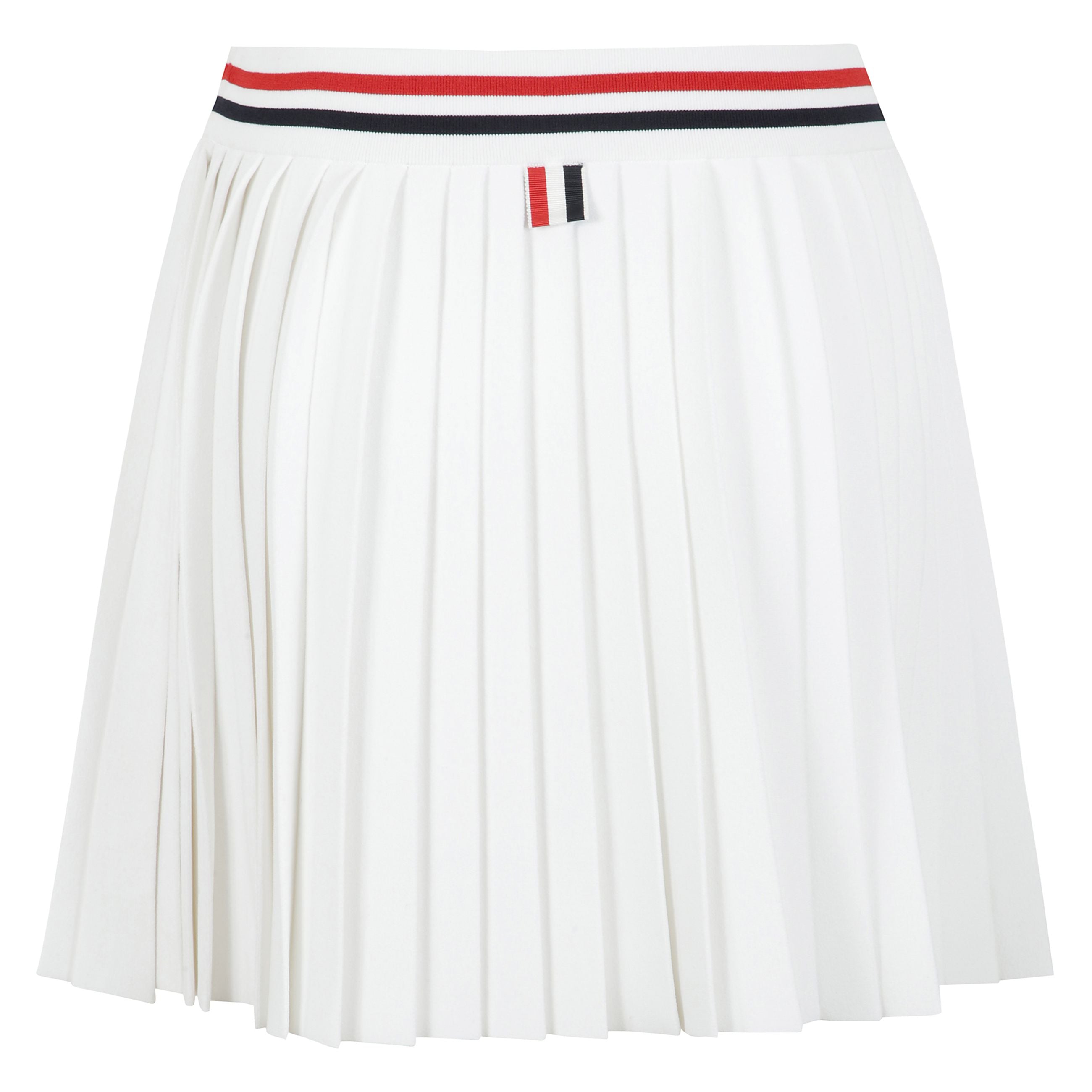 Gonna plissettata con banda rwb