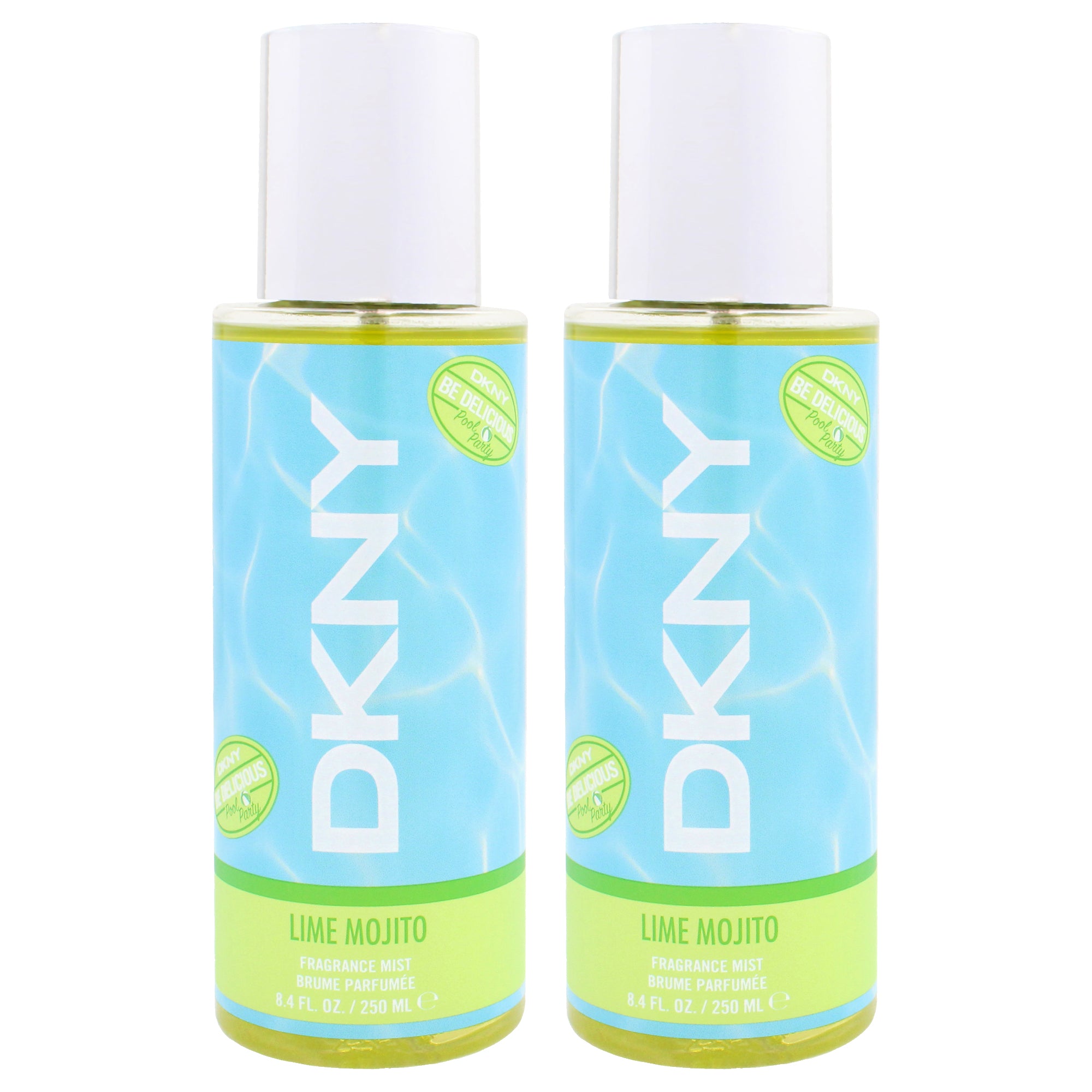 DKNY Be Delicious Pool Party - Lime Mojito by Donna Karan for Women - 8.4 oz Fragrance Mist - Pack of 2