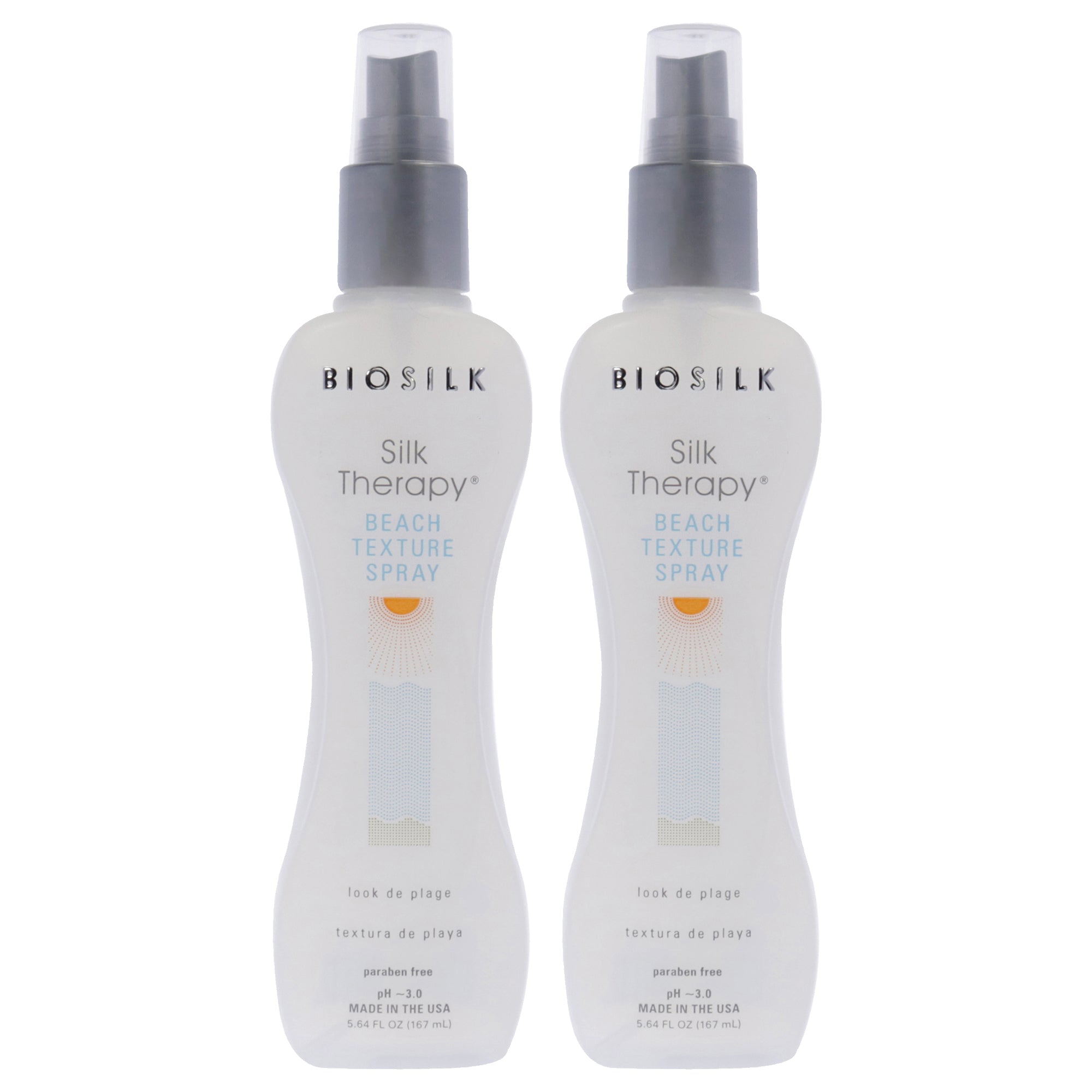 Beach Texture Spray by Biosilk for Unisex - 5.64 oz Hair Spray  - Pack of 2