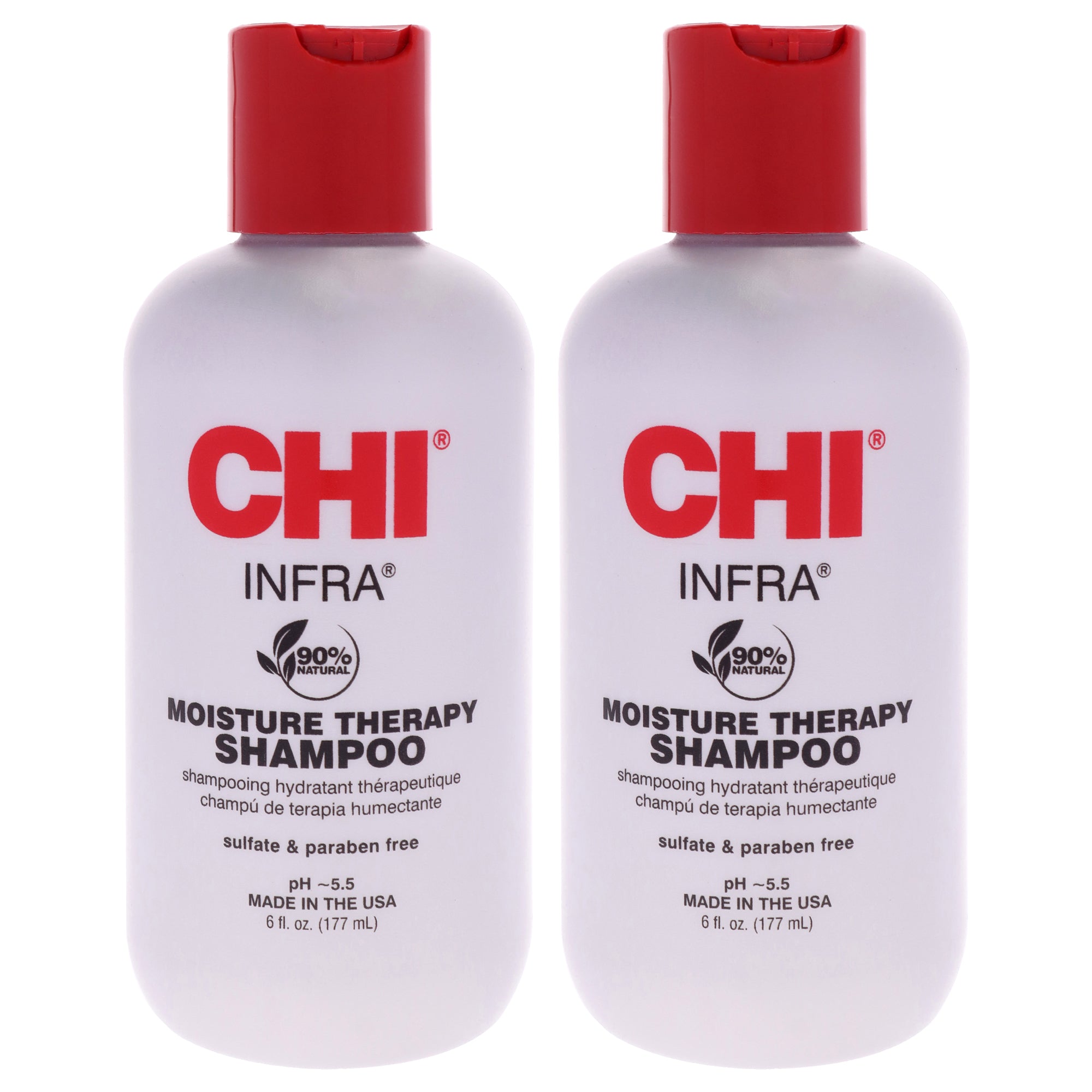 Infra Shampoo by CHI for Unisex - 6 oz Shampoo  - Pack of 2