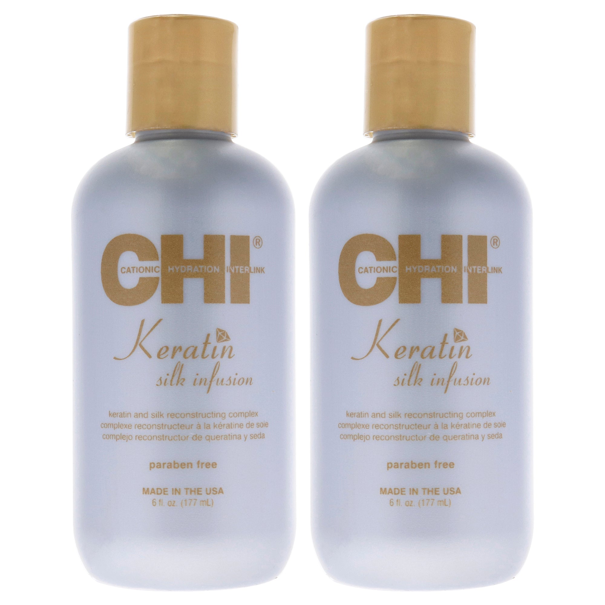 Keratin Silk Infusion by CHI for Unisex - 6 oz Treatment  - Pack of 2