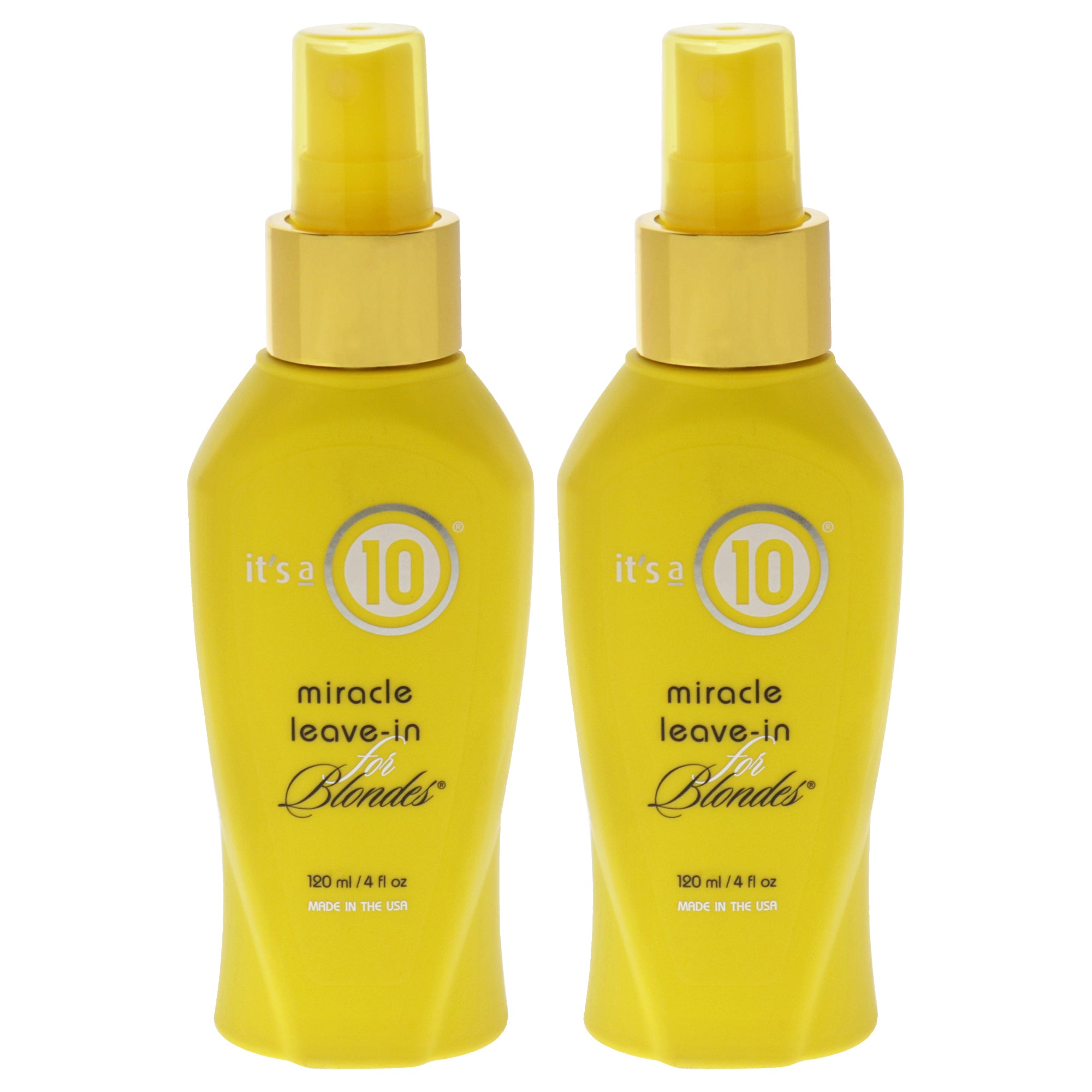 Miracle Leave-In For Blondes by Its A 10 for Unisex - 4 oz Treatment - Pack of 2