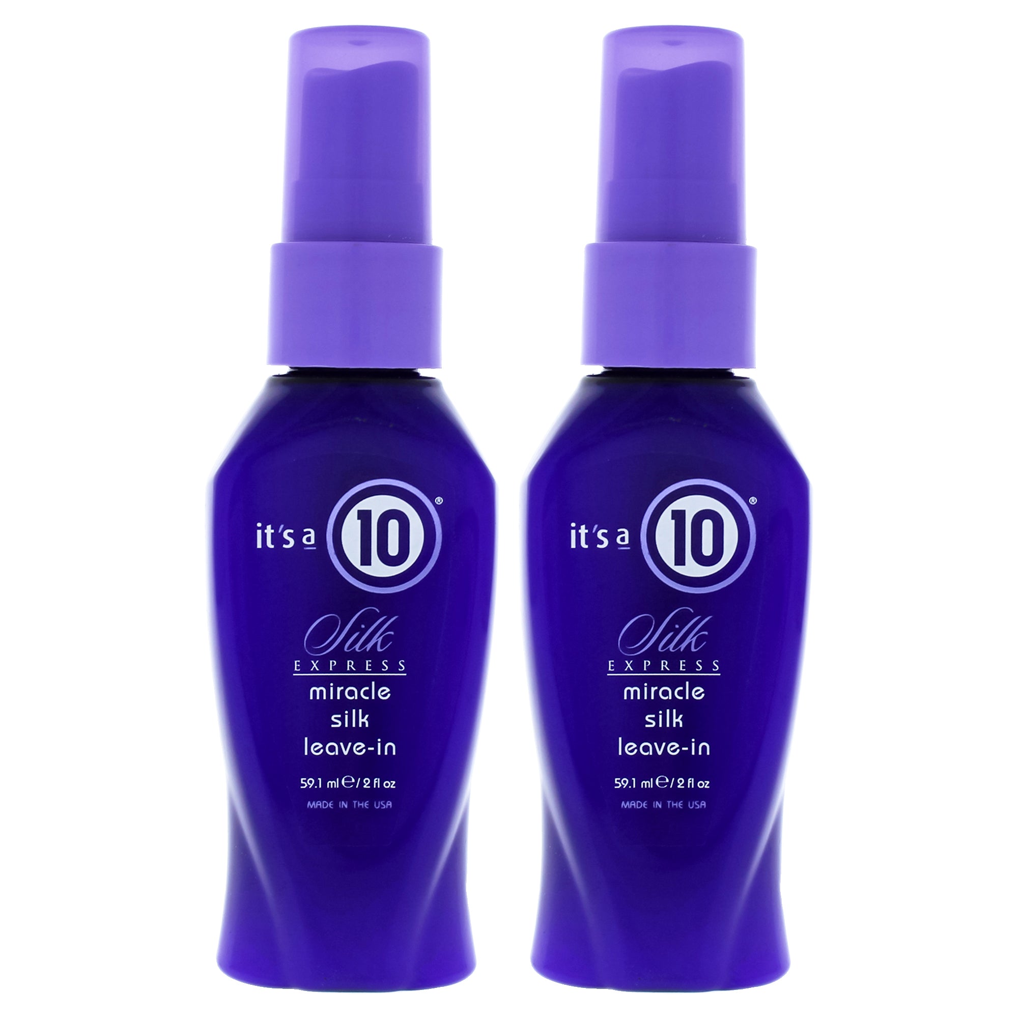 Miracle Silk Express Leave-In by Its A 10 for Unisex - 2 oz Hair Spray - Pack of 2
