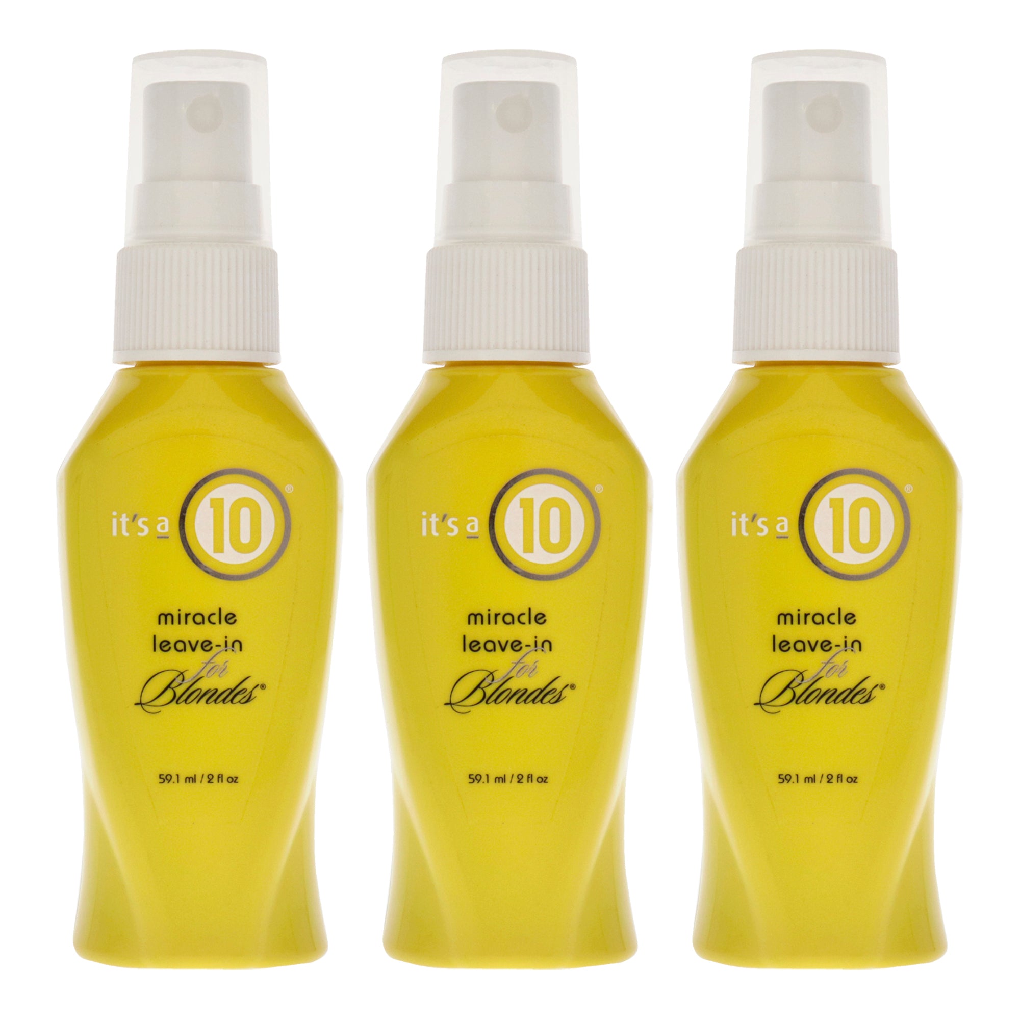 Miracle Leave-In for Blondes by Its A 10 for Unisex - 2 oz Treatment - Pack of 3