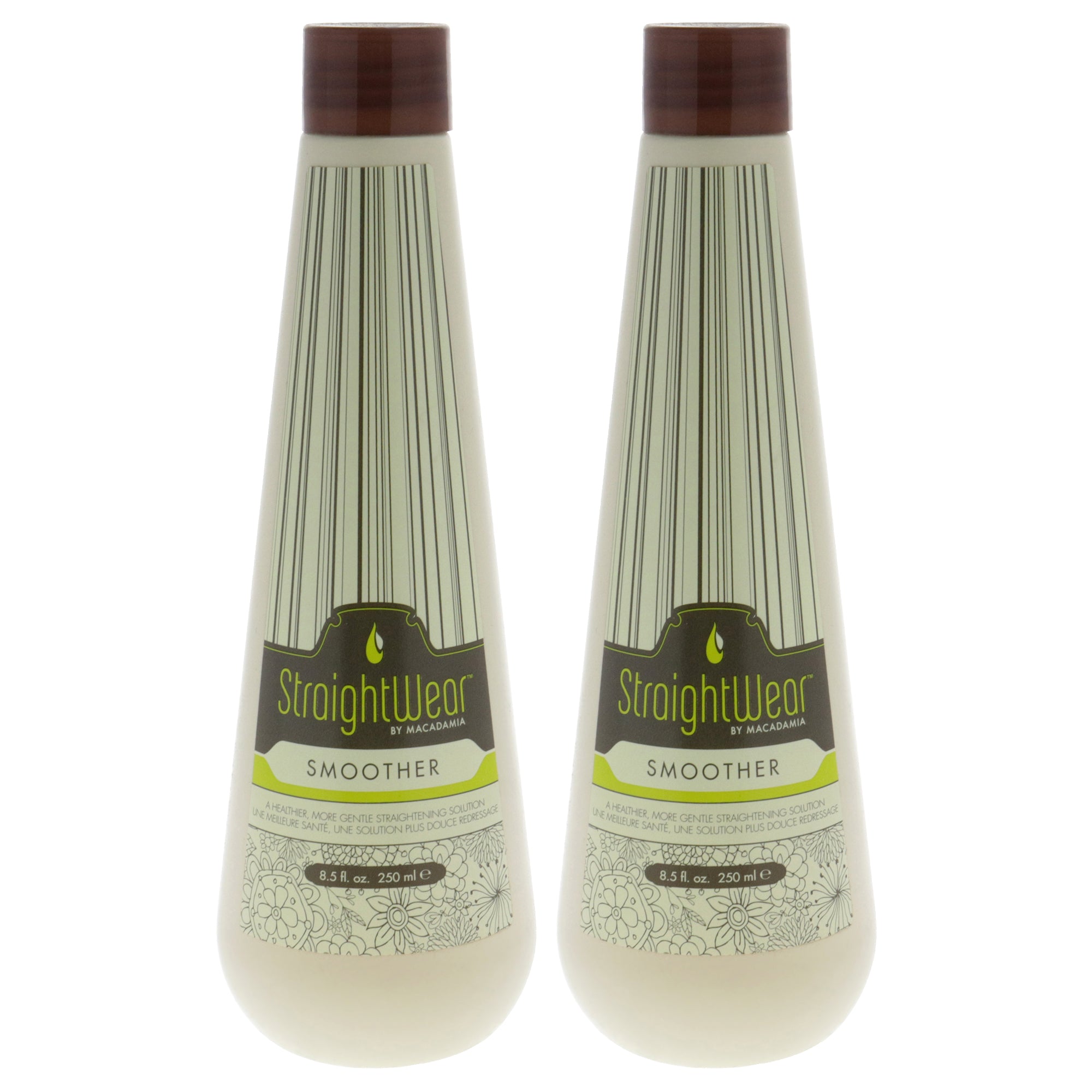 Straightwear Smoother Straightening Solution by Macadamia Oil for Unisex - 8.5 oz Treatment - Pack of 2