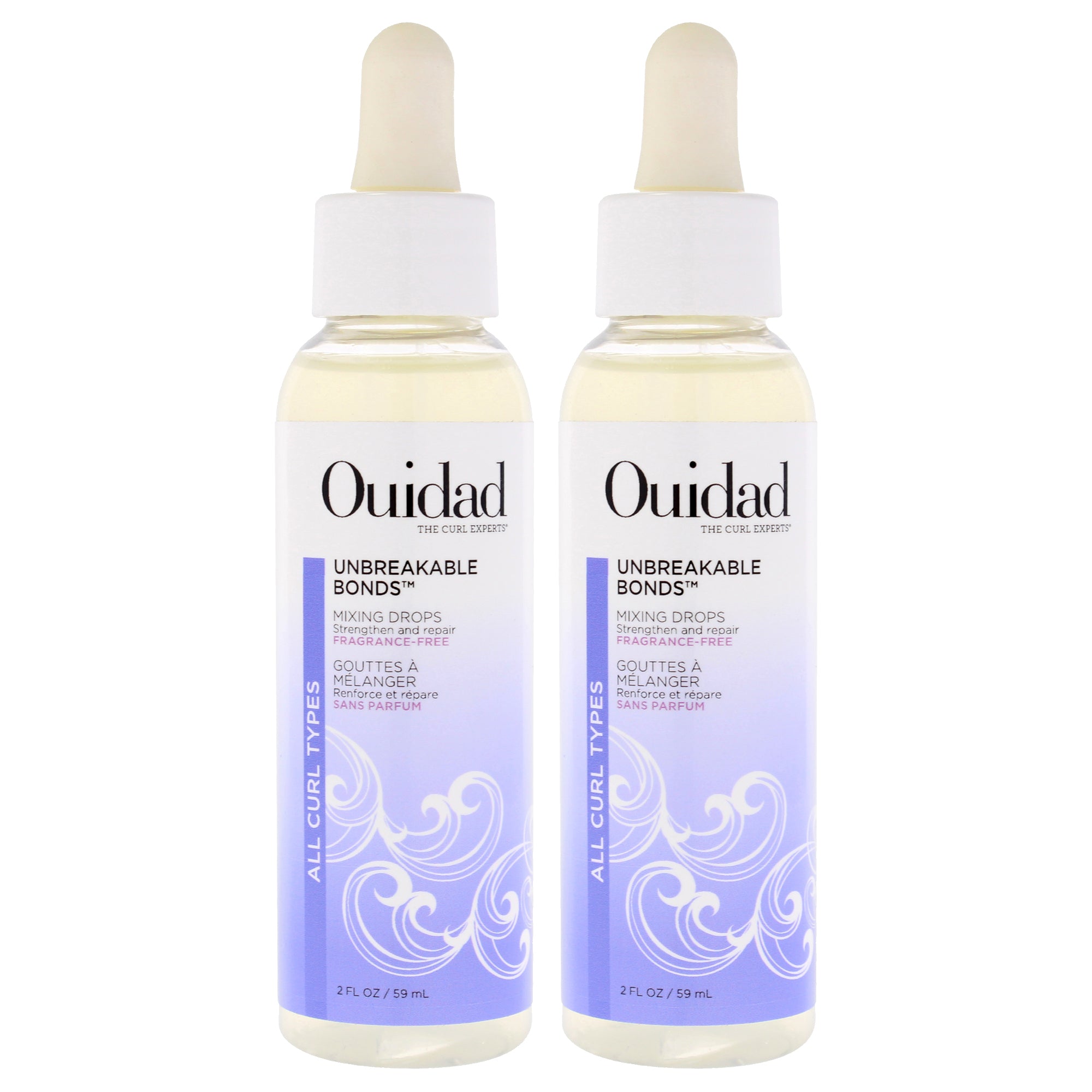 Unbreakable Bonds Mixing Drops by Ouidad for Unisex - 2 oz Treatment - Pack of 2