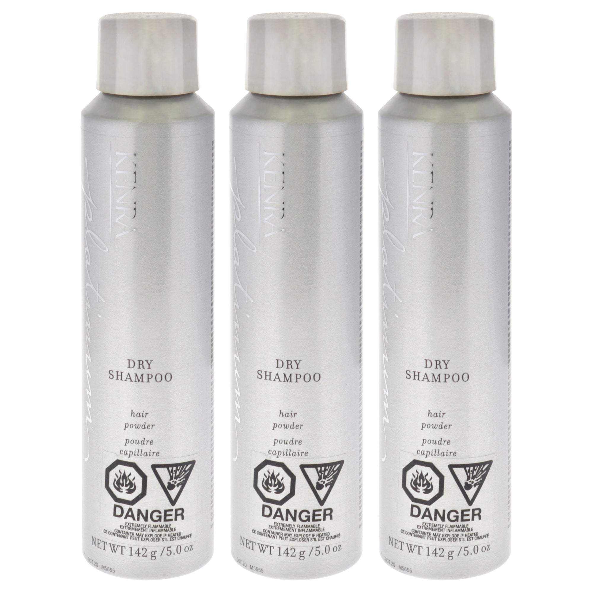 Platinum Dry Shampoo by Kenra for Unisex - 5 Dry Shampoo - Pack of 3