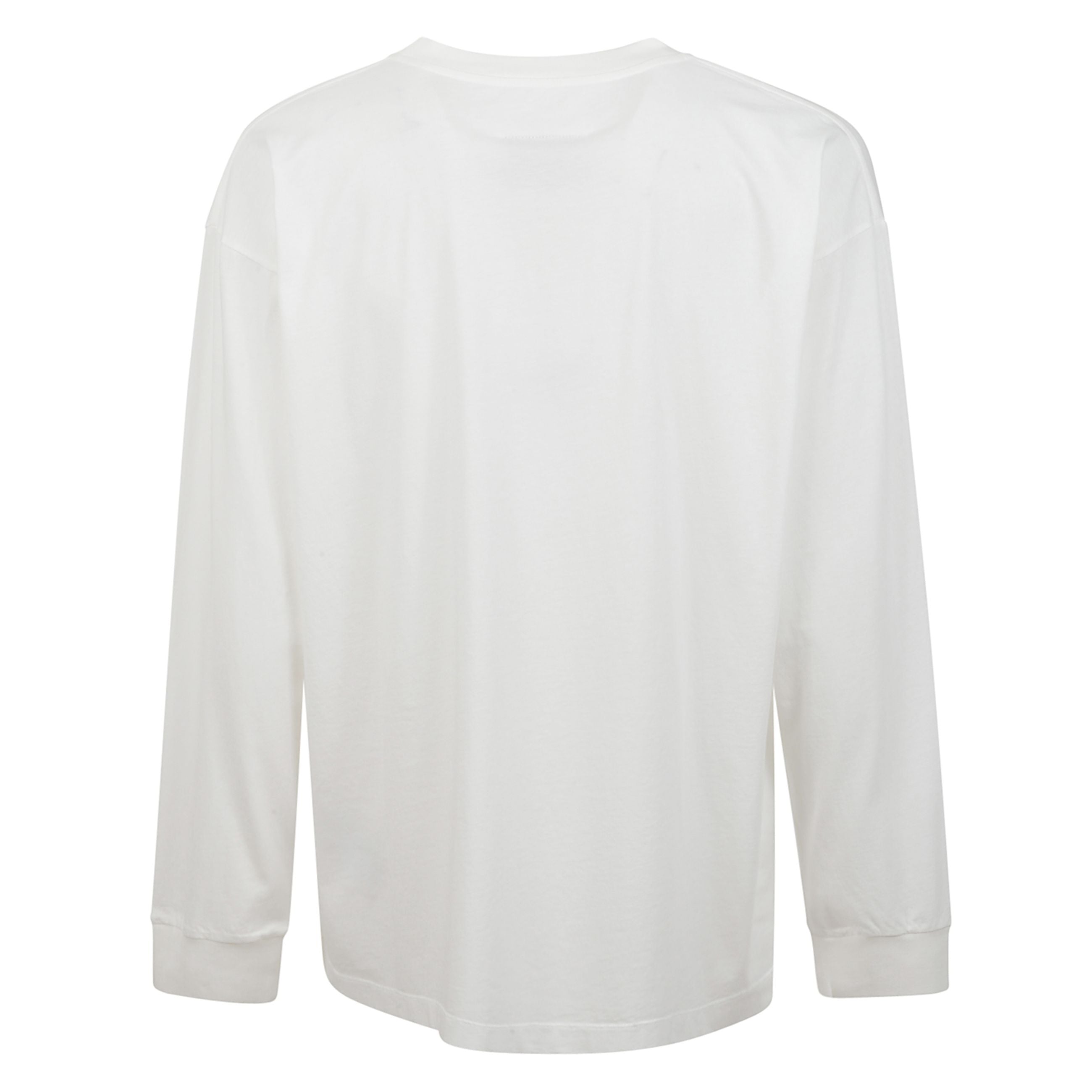 Maglia a maniche lunghe con girocollo rotondo e linea spalle abbassata. oversize fit. etichetta con logo numerico del brand maison margiela sul davanti.