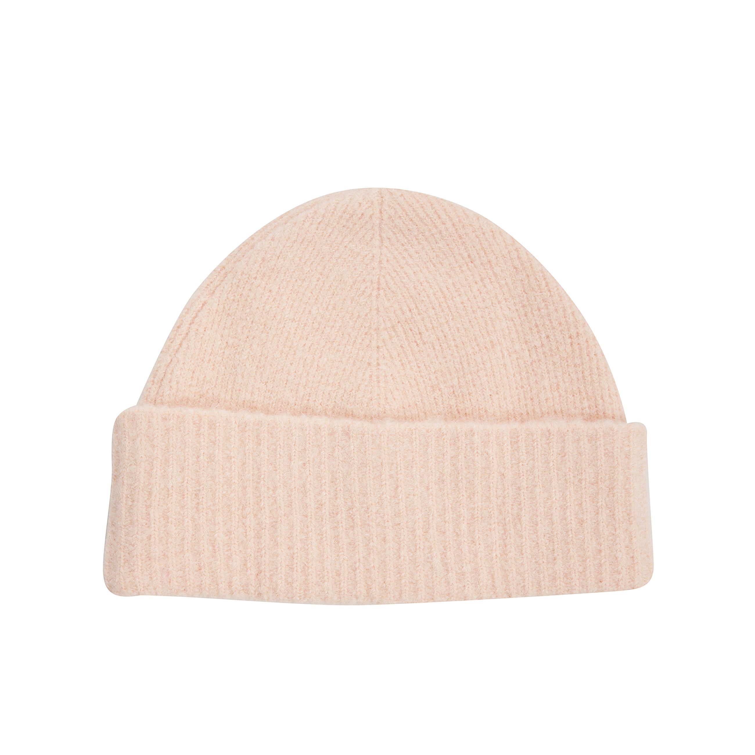 Cappello in maglia con lavorazione a punto interlock. toppa con logo ami de coeur sul fronte.