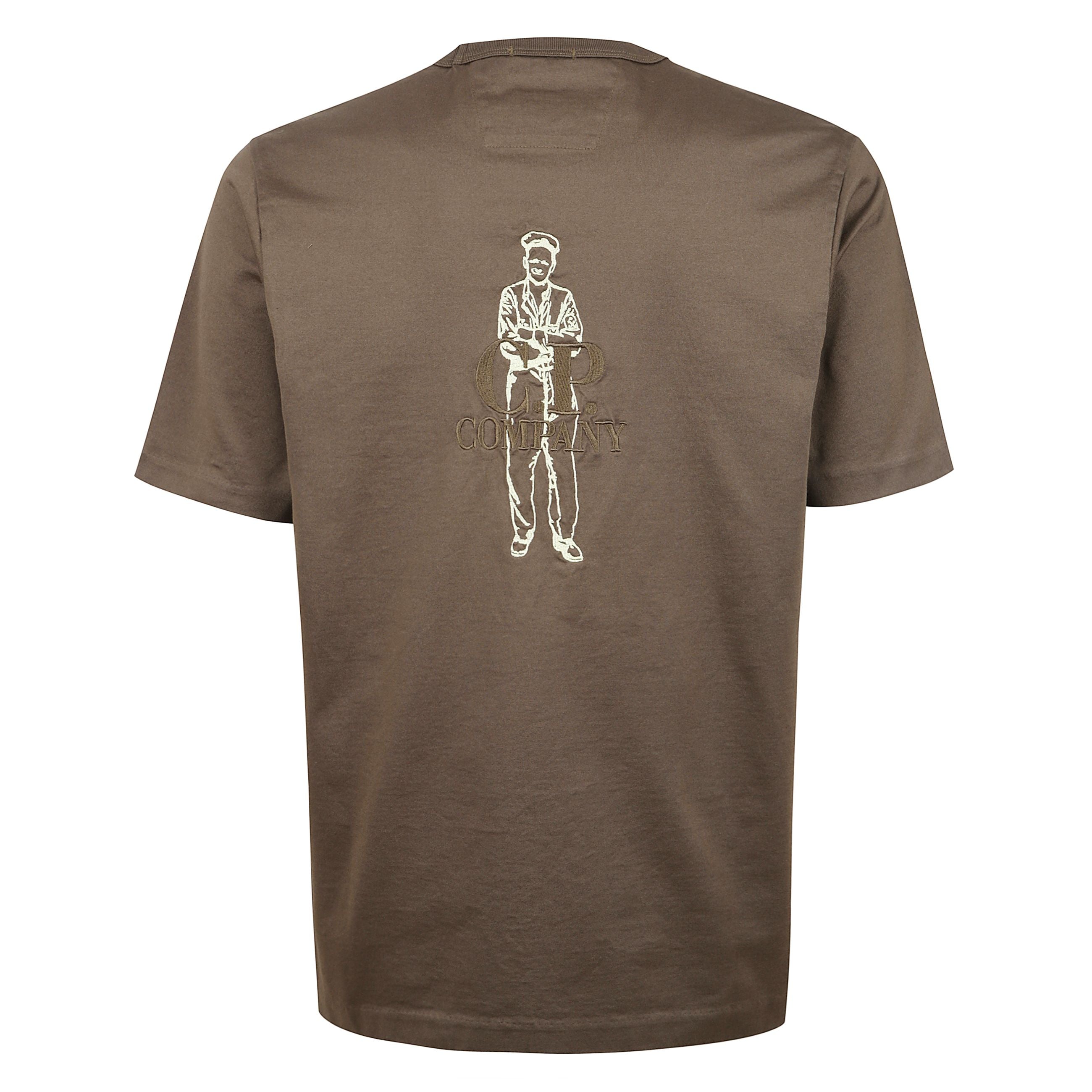 Maglia girocollo a costine con grafica stampata sul petto e retro, in vestibilitÃ  regular fit.