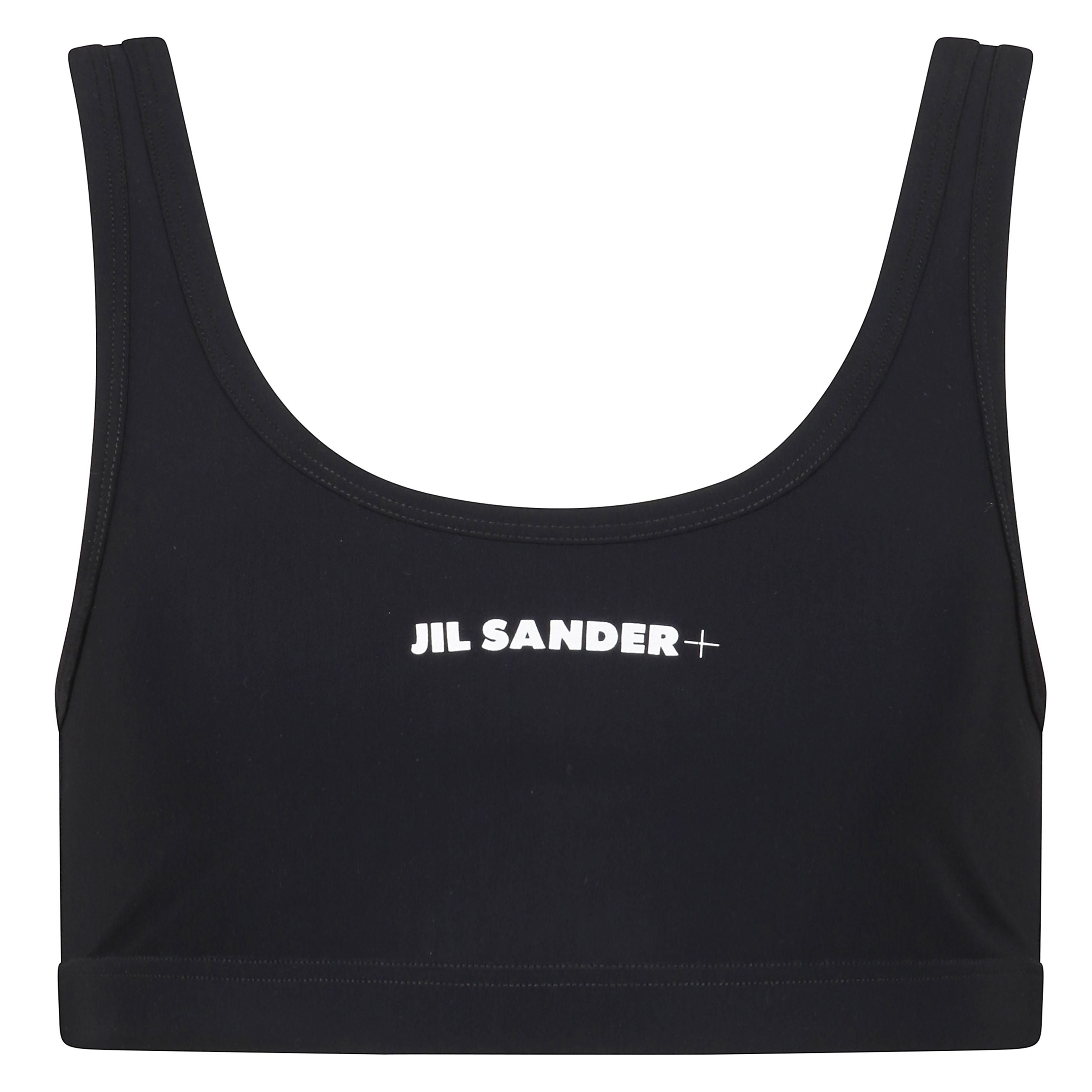 Reggiseno costume  bianco con logo centrale