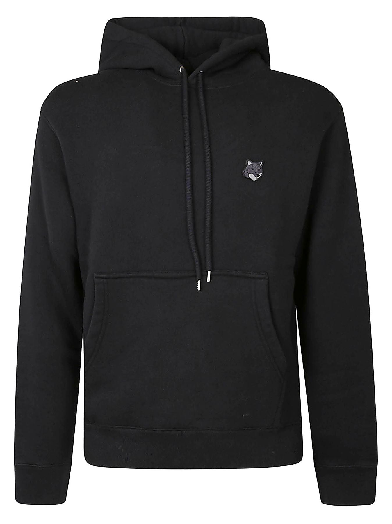 Bold fox head patch comfort hoodie