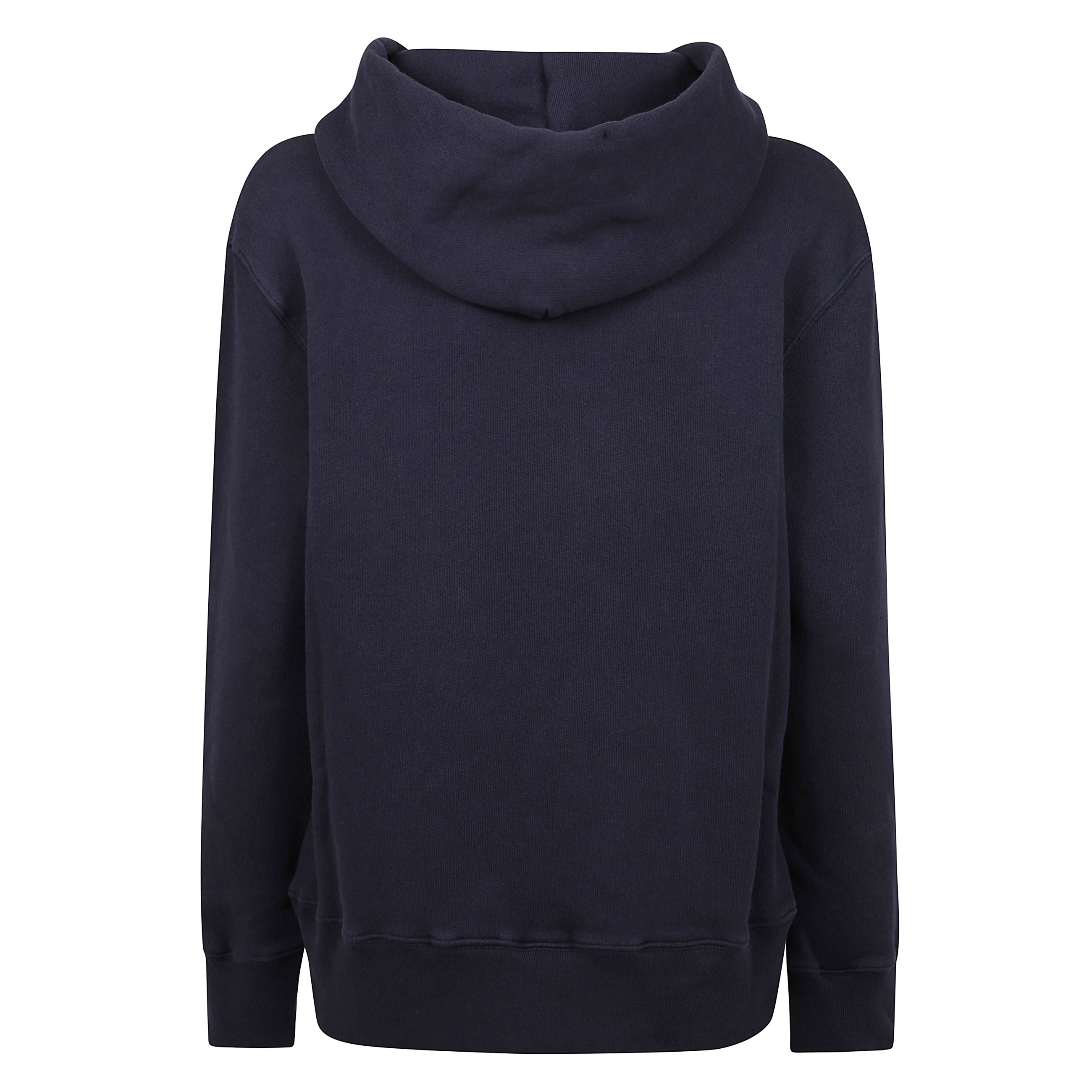 Felpa con cappuccio e logo ricamato