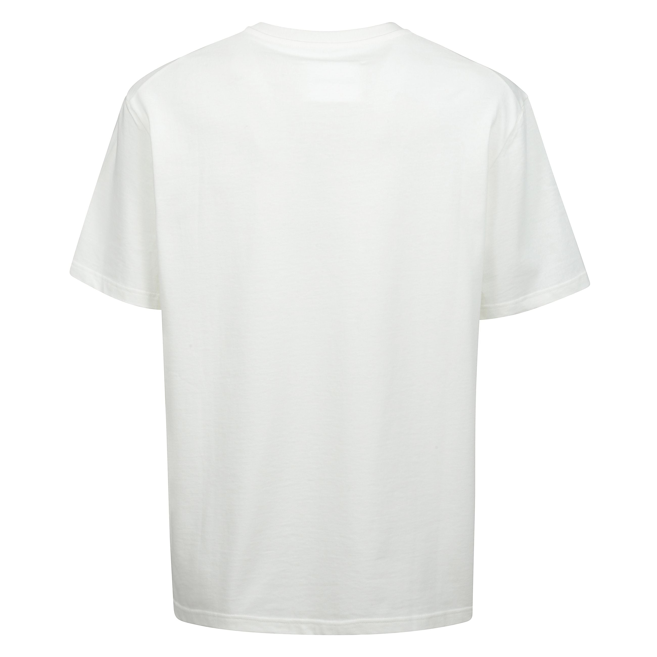 T-shirt jil sander. modello a girocollo con maniche corte. logo del brand stampato sul davanti. vestibilitÃ  ampia.