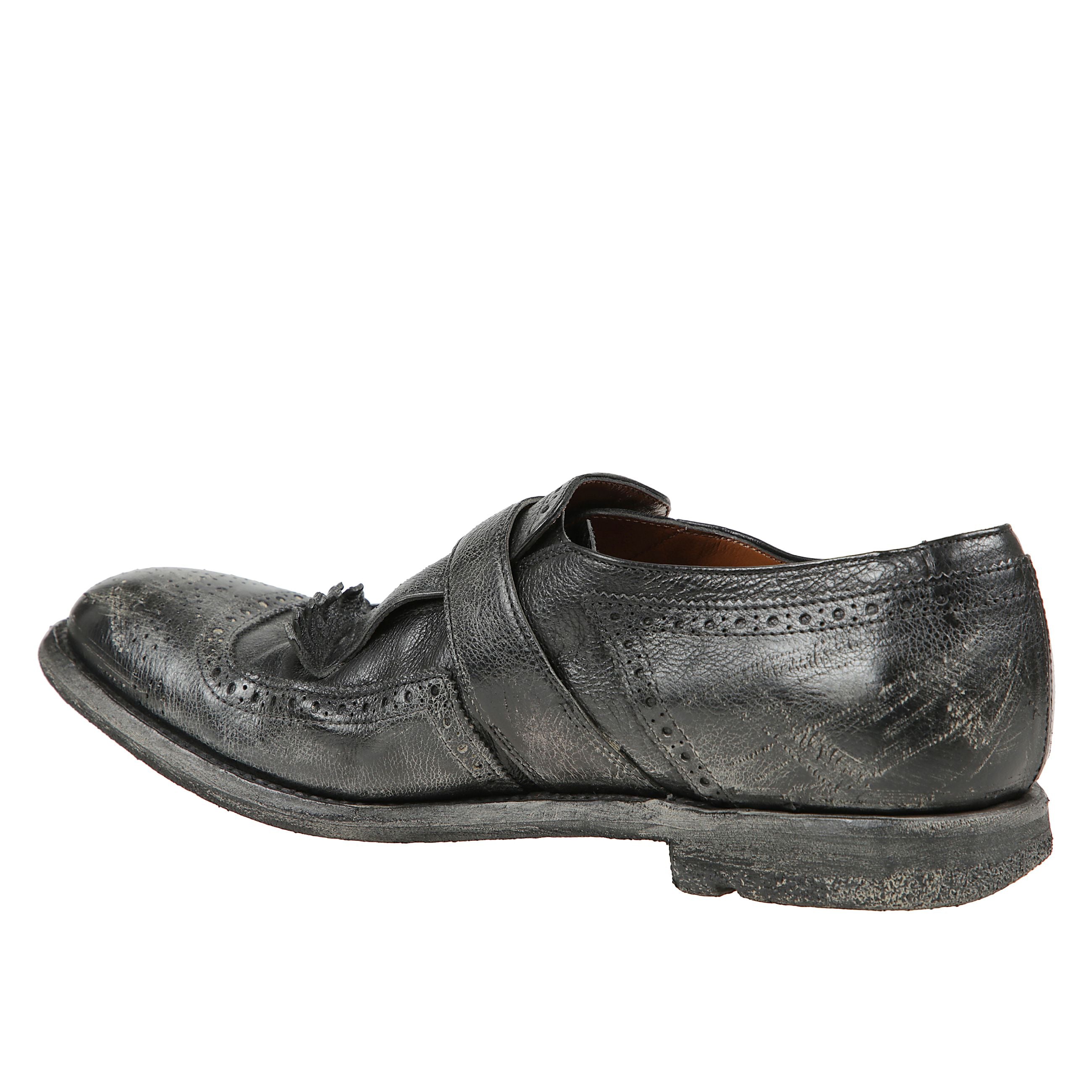 Shanghai mocassino con fibbia in vitello glacÃ©.