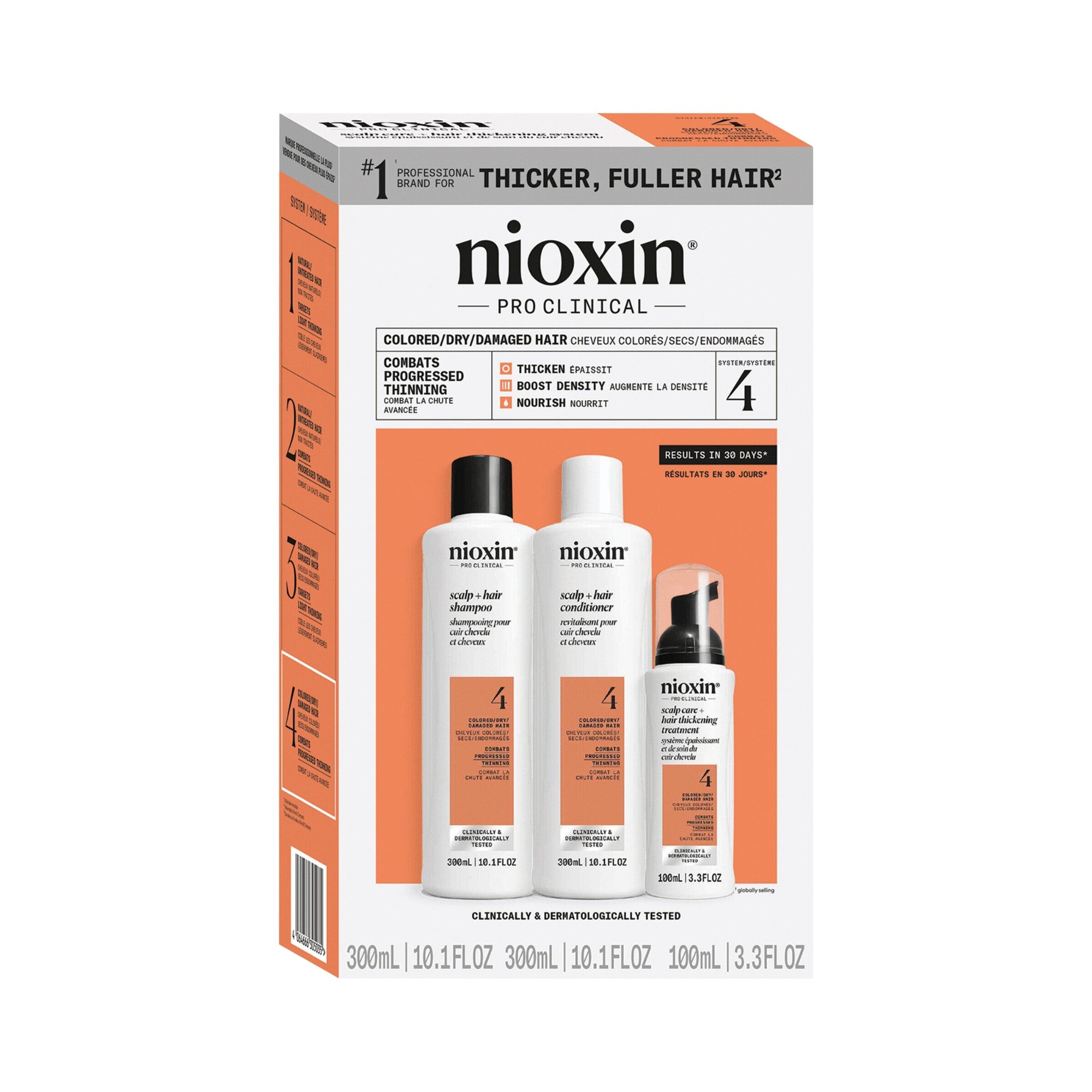 System Kit 4 For Colored Hair With Progressed Thinning